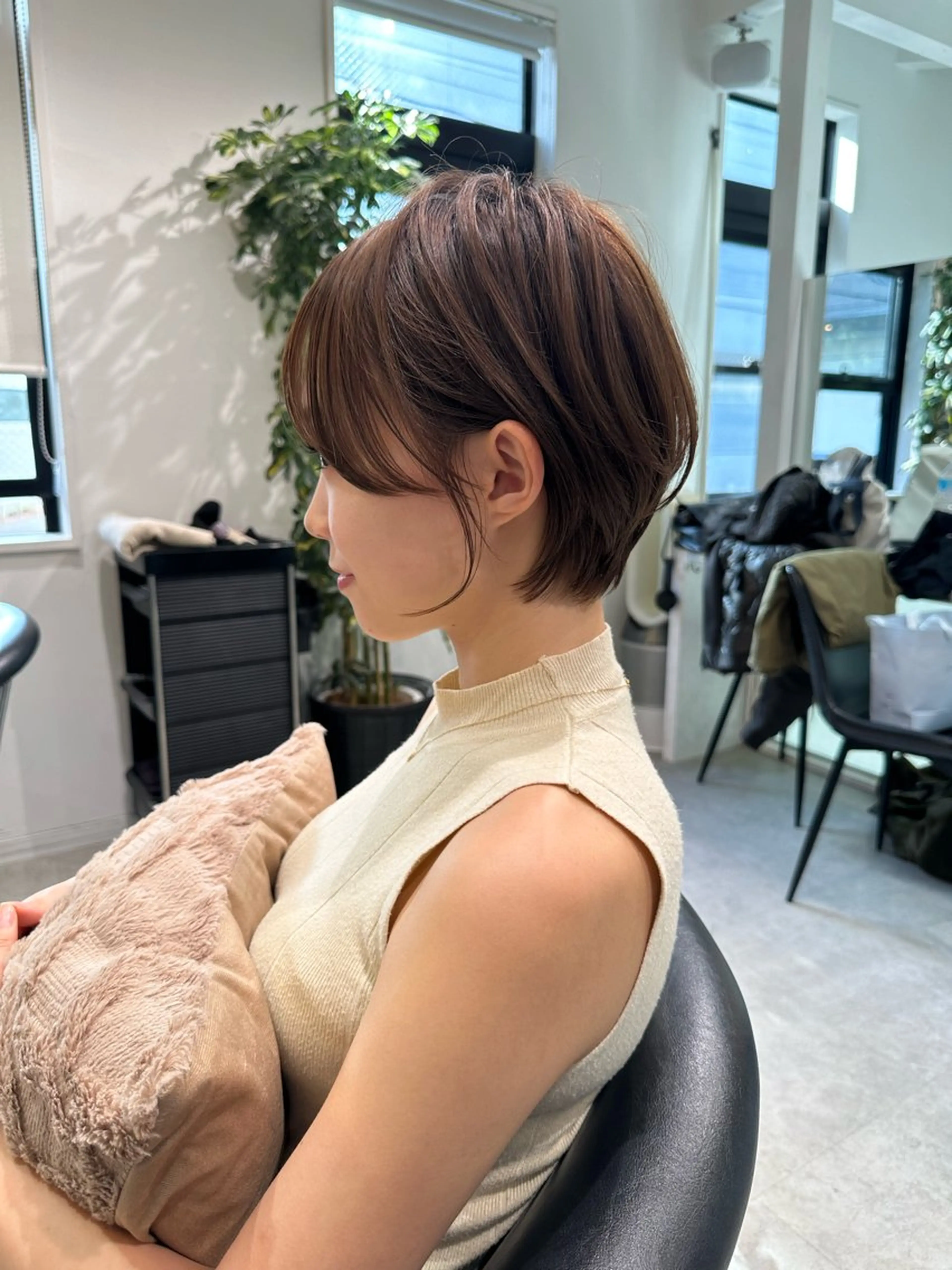 ショート ショートヘア 小顔カット カット ヘアカラー トリートメント ヘッドスパ taiga ショート /レイヤー/矯正🌈のヘアスタイル