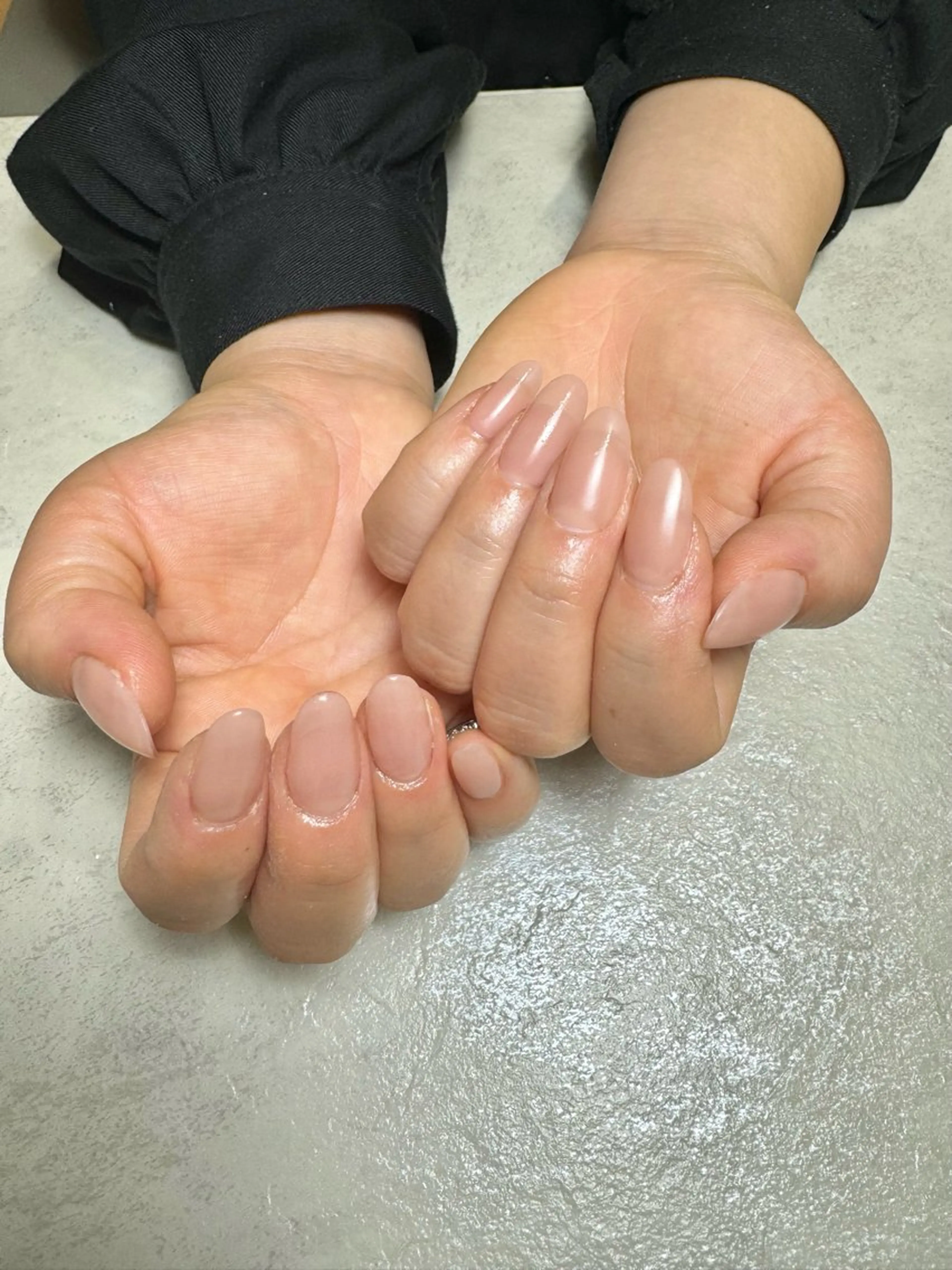 新規オフ無料【チップ長さだし】自爪風 / 爪周りの角質ケア付の写真