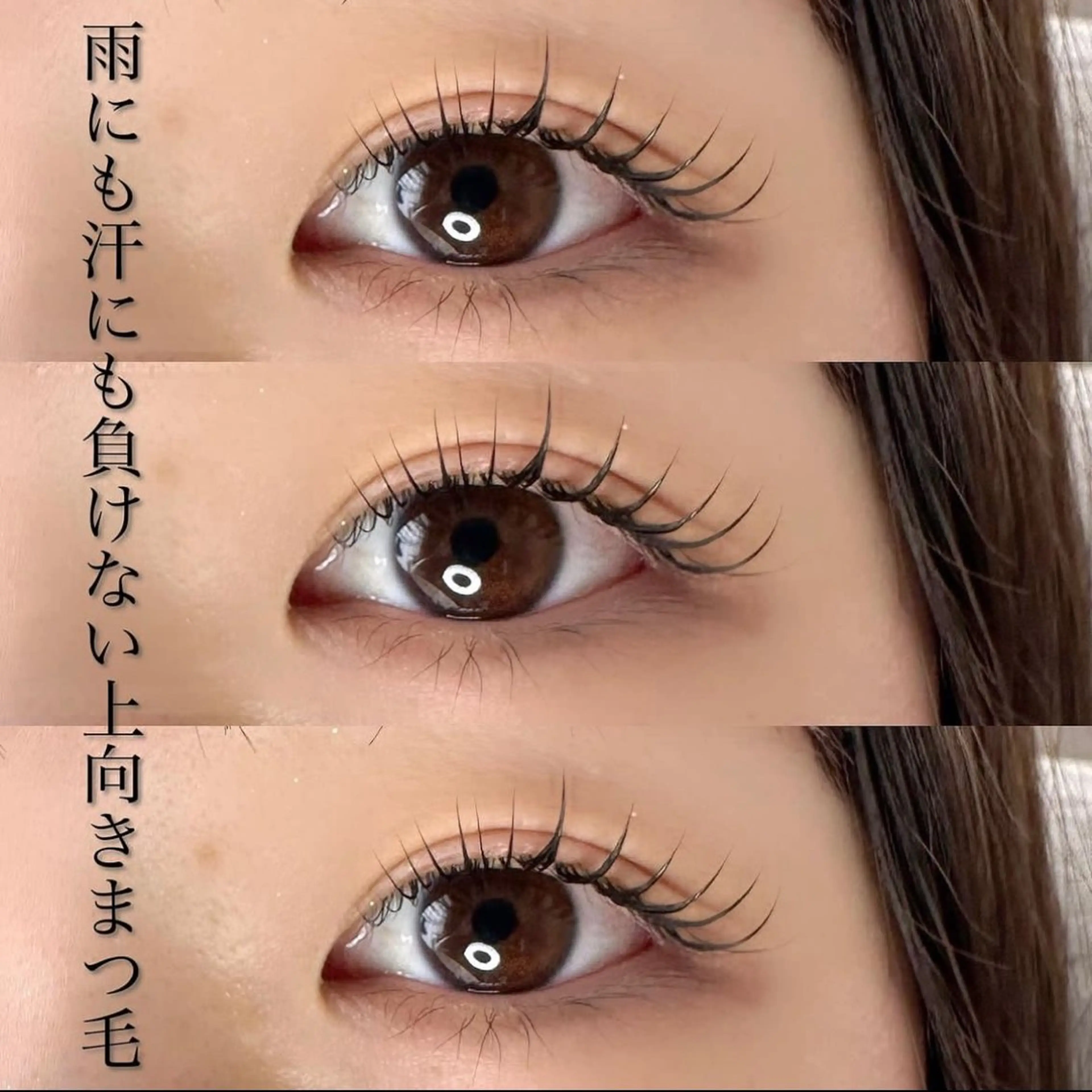上まつ毛 ラッシュリフトの写真