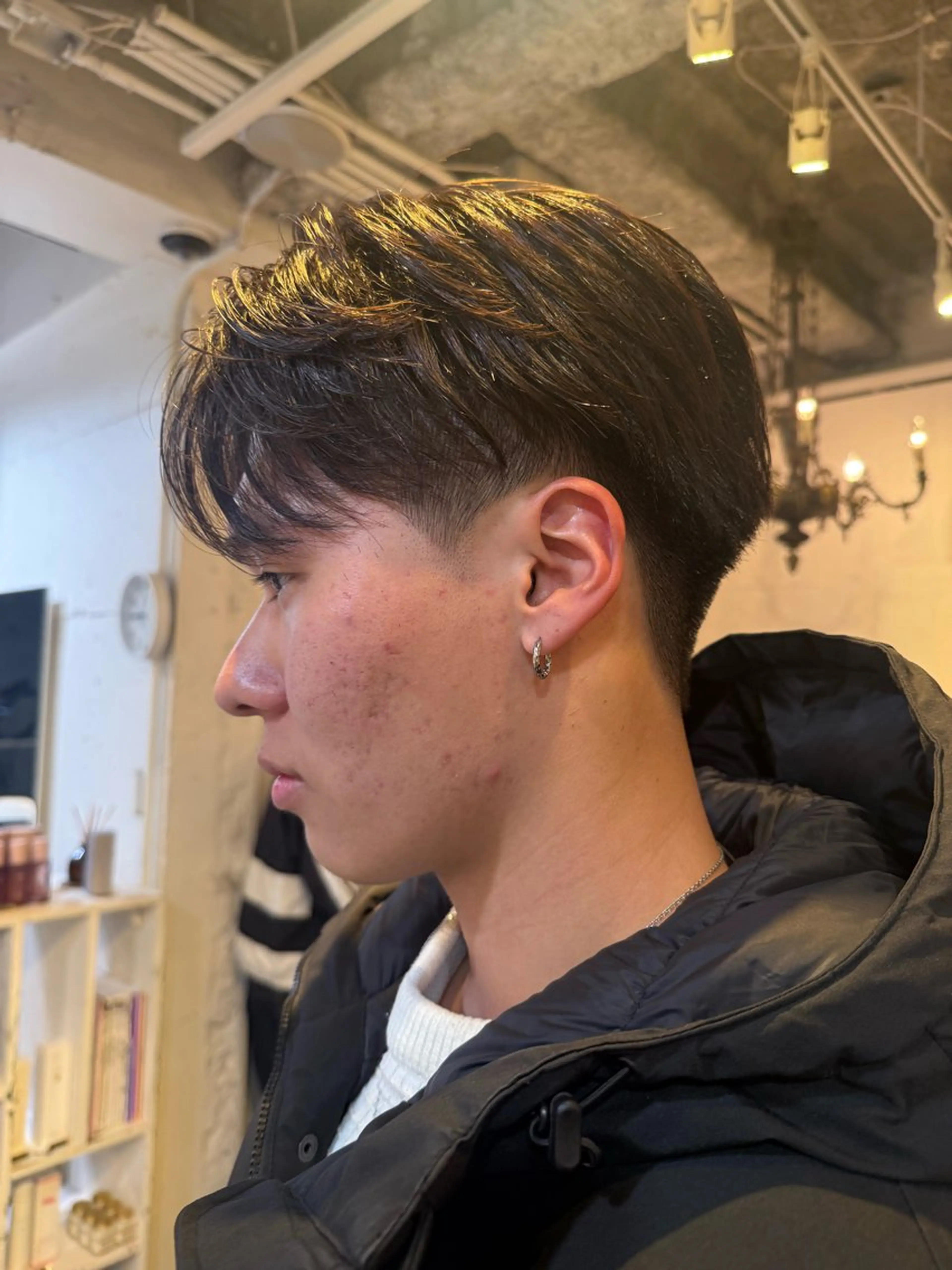 メンズ kaede🧸 ベージュカラー🤍のヘアスタイル