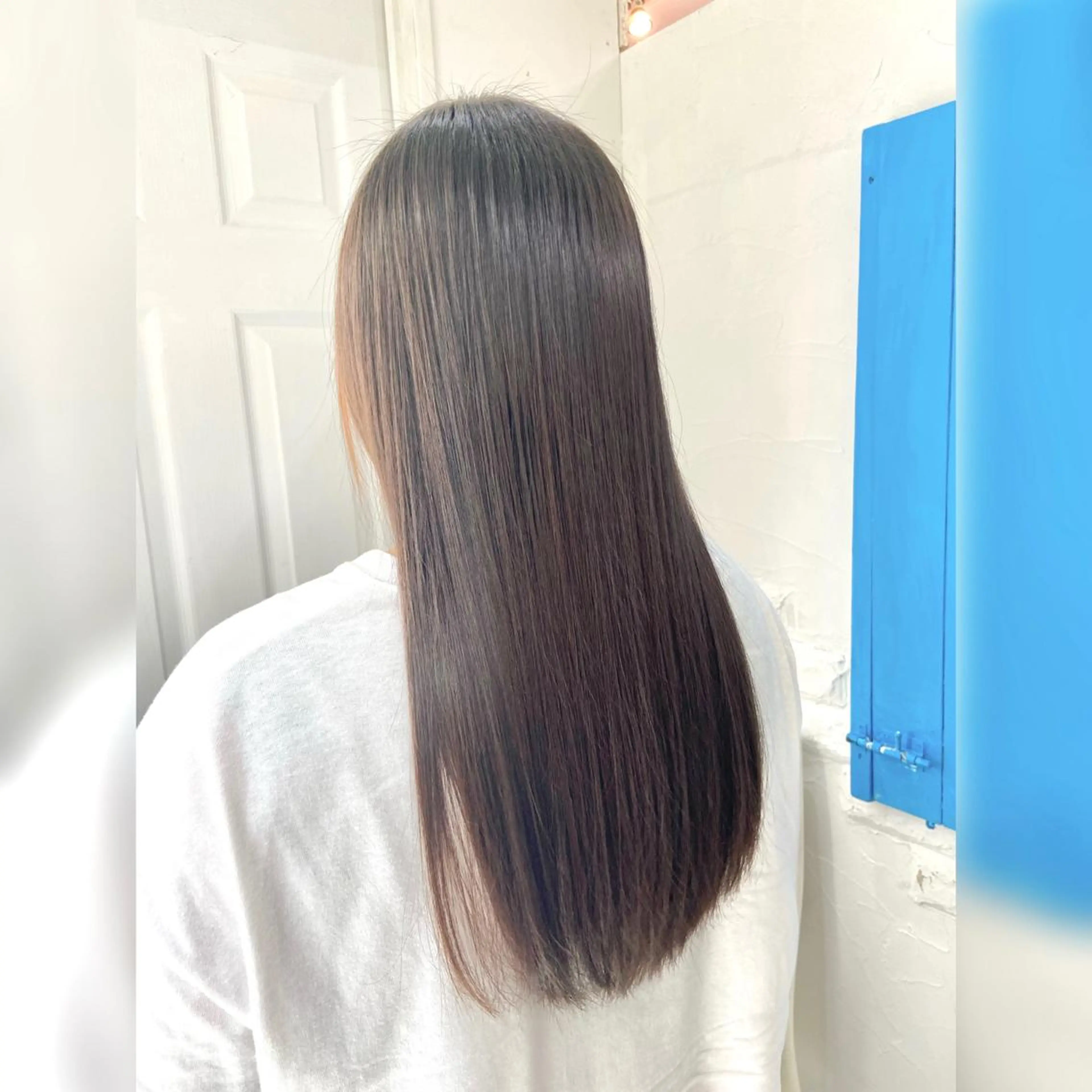 ロング 縮毛矯正 ♥️ルフ🐒 ミレイ♥️のヘアスタイル