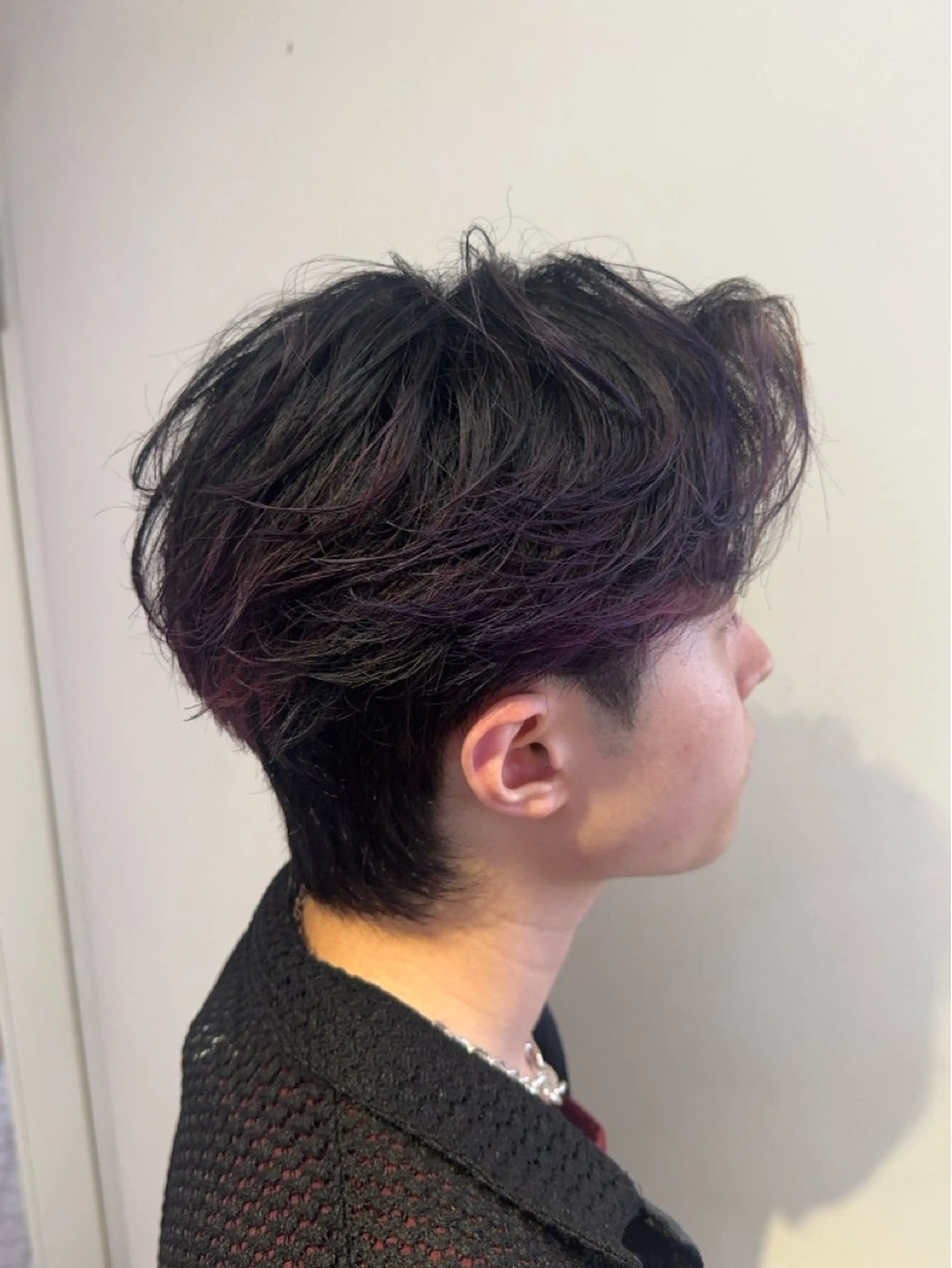 ショート カラー メンズ AMRITA所属・men'sｶｯﾄ ﾊﾟｰﾏ🫧ｼｵﾝのヘアスタイル