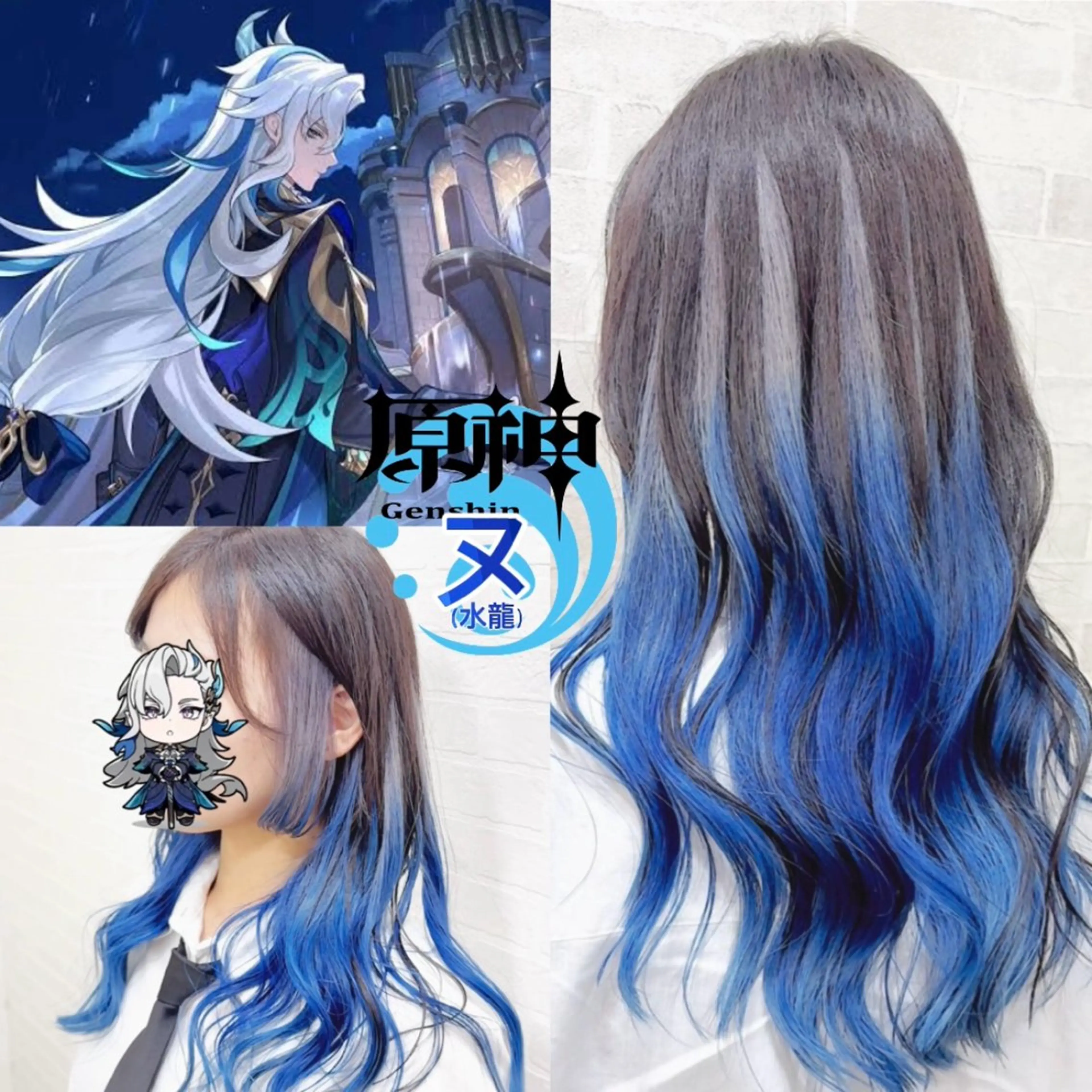 セミロング カラー カット ヘアカラー トリートメント 推しカラー💫 ブリーチ💫若菜覚のヘアスタイル