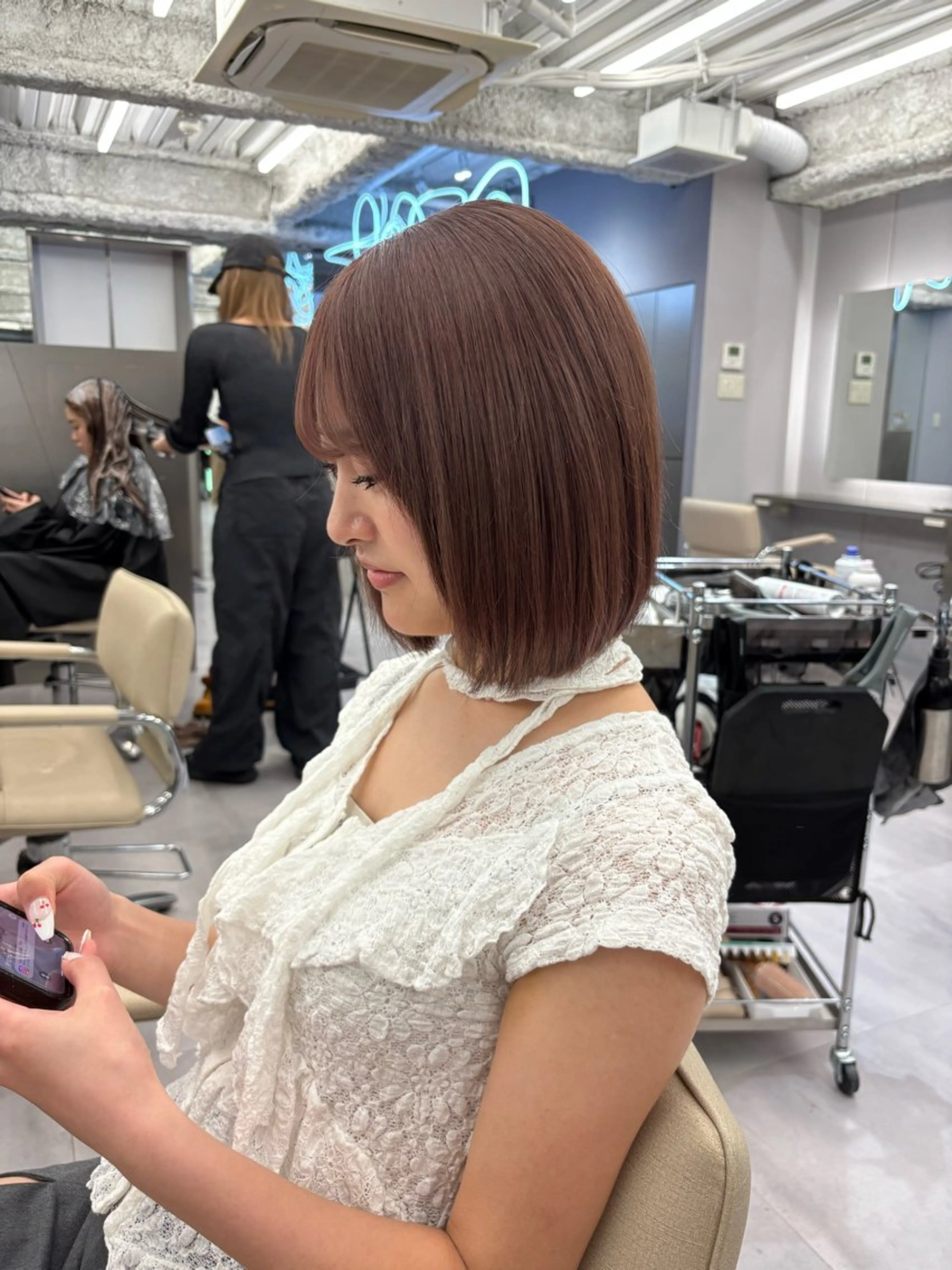 ショート カラー ブリーチ ブリーチなしカラー ヘアカラー 名古屋／デザイン／ ブリーチ/松井亮磨のヘアスタイル