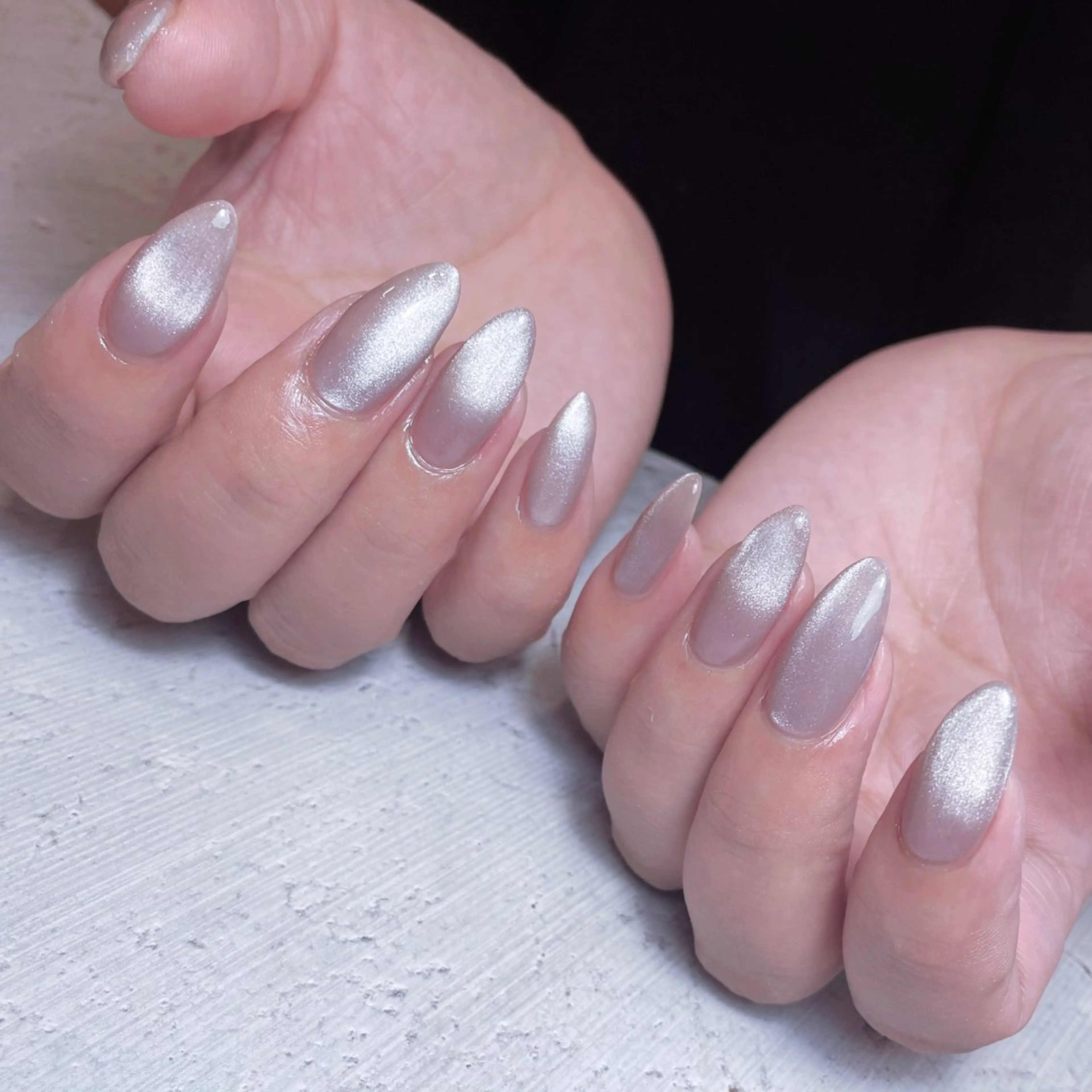 ネイル マグネットネイル ワンカラーネイル ハンドネイル nail&eyelash mate所属・京都/東向日/桂 ayumiのネイルデザイン