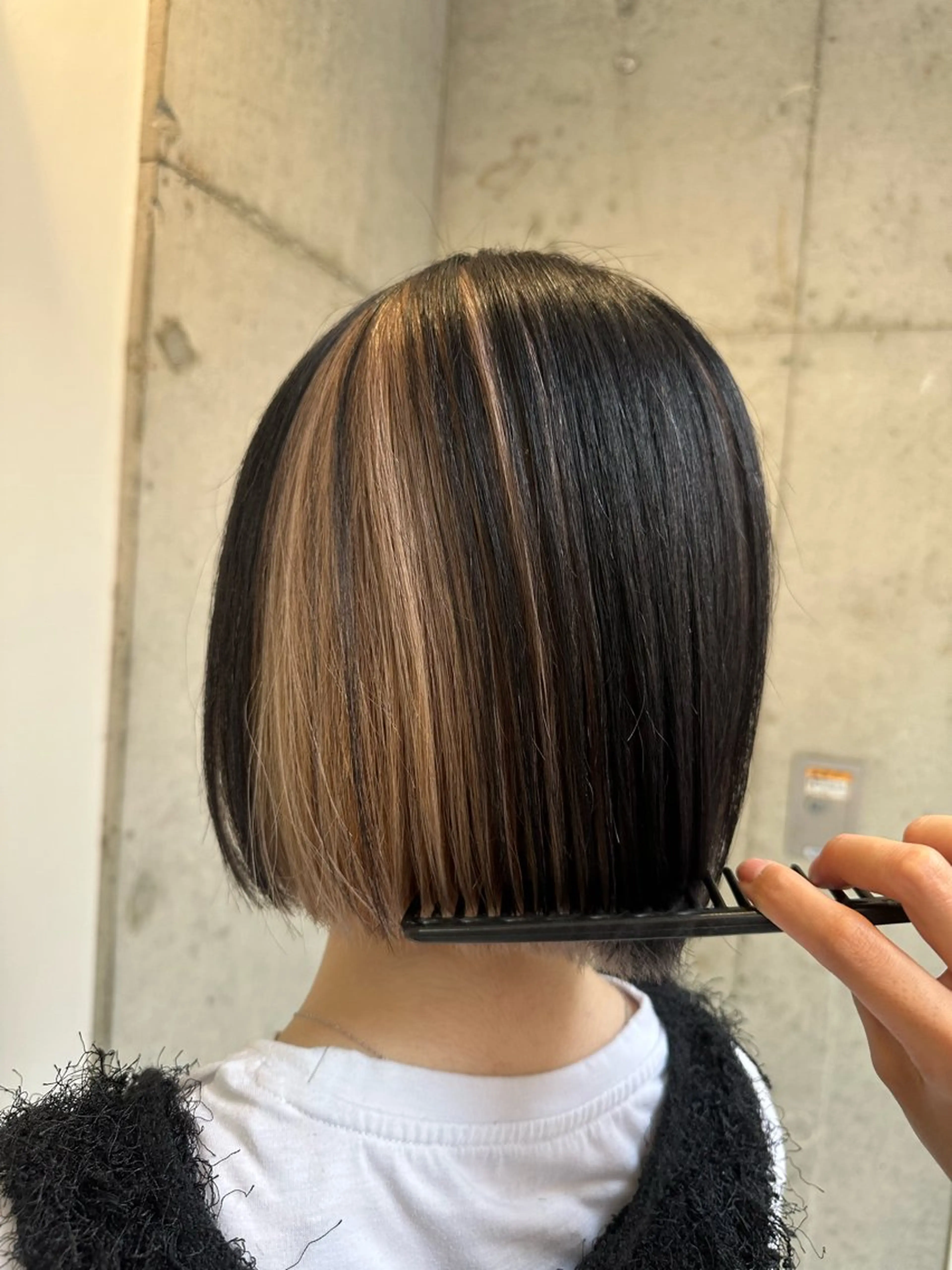 ミディアム カット ヘアカラー トリートメント 💜透明感カラー🌈 /森絵美莉⛄️❄️のヘアスタイル