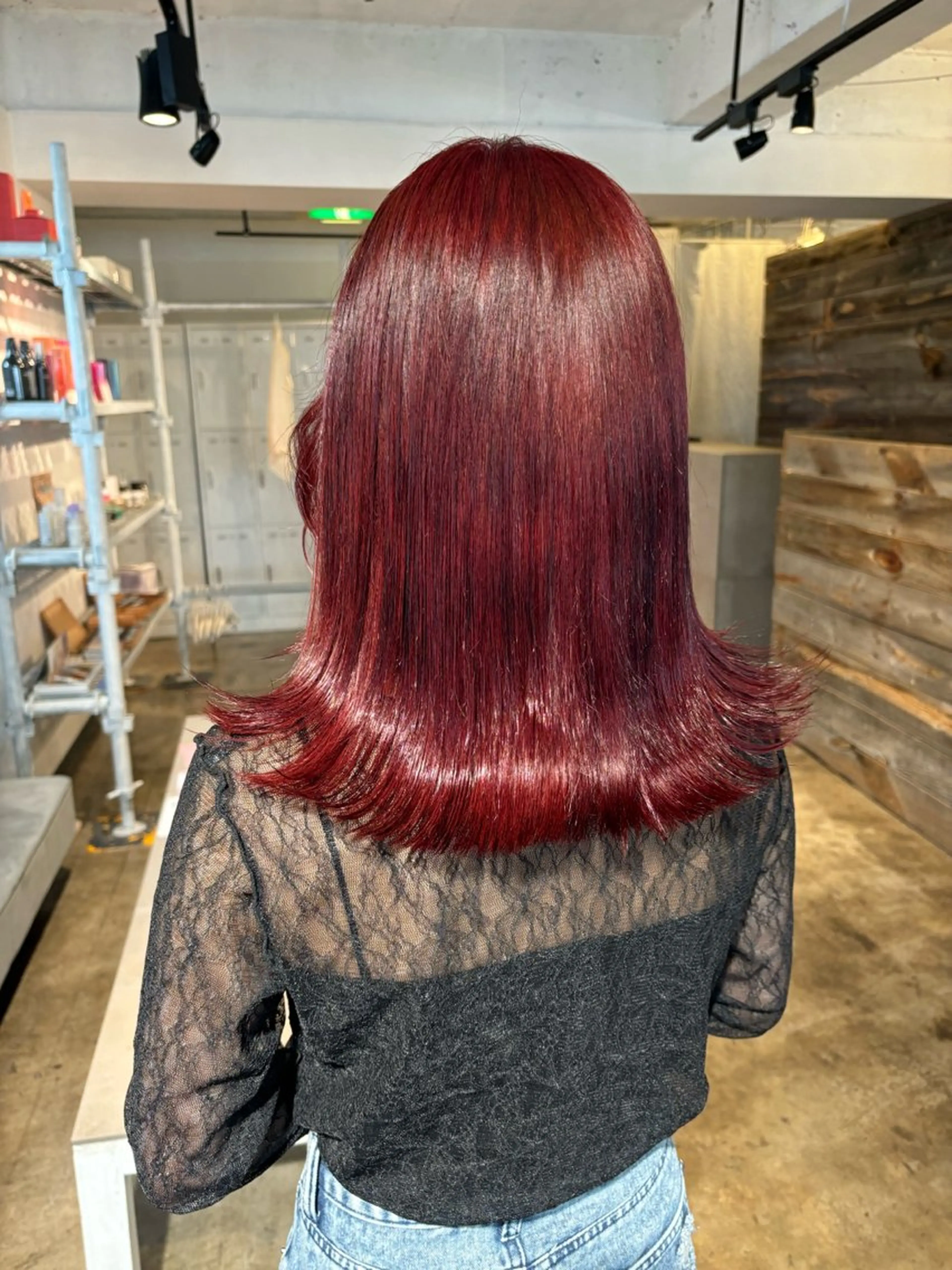 ロング カラー ブリーチ ブリーチなしカラー レッドカラー 髪質改善 トリートメント 暖色カラー🍒 ケアブリーチ/akiのヘアスタイル