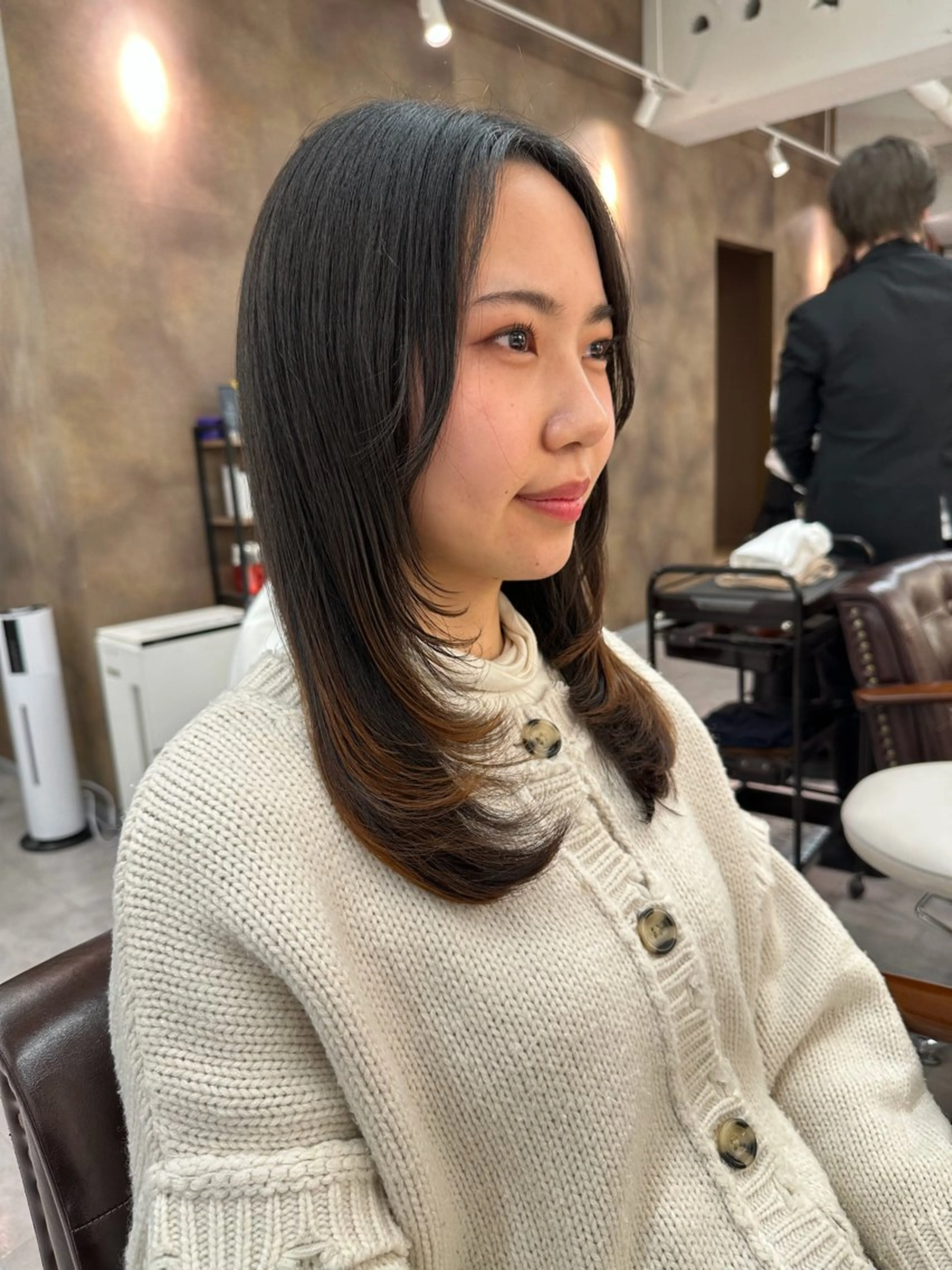 セミロング 黒木 悠大のヘアスタイル