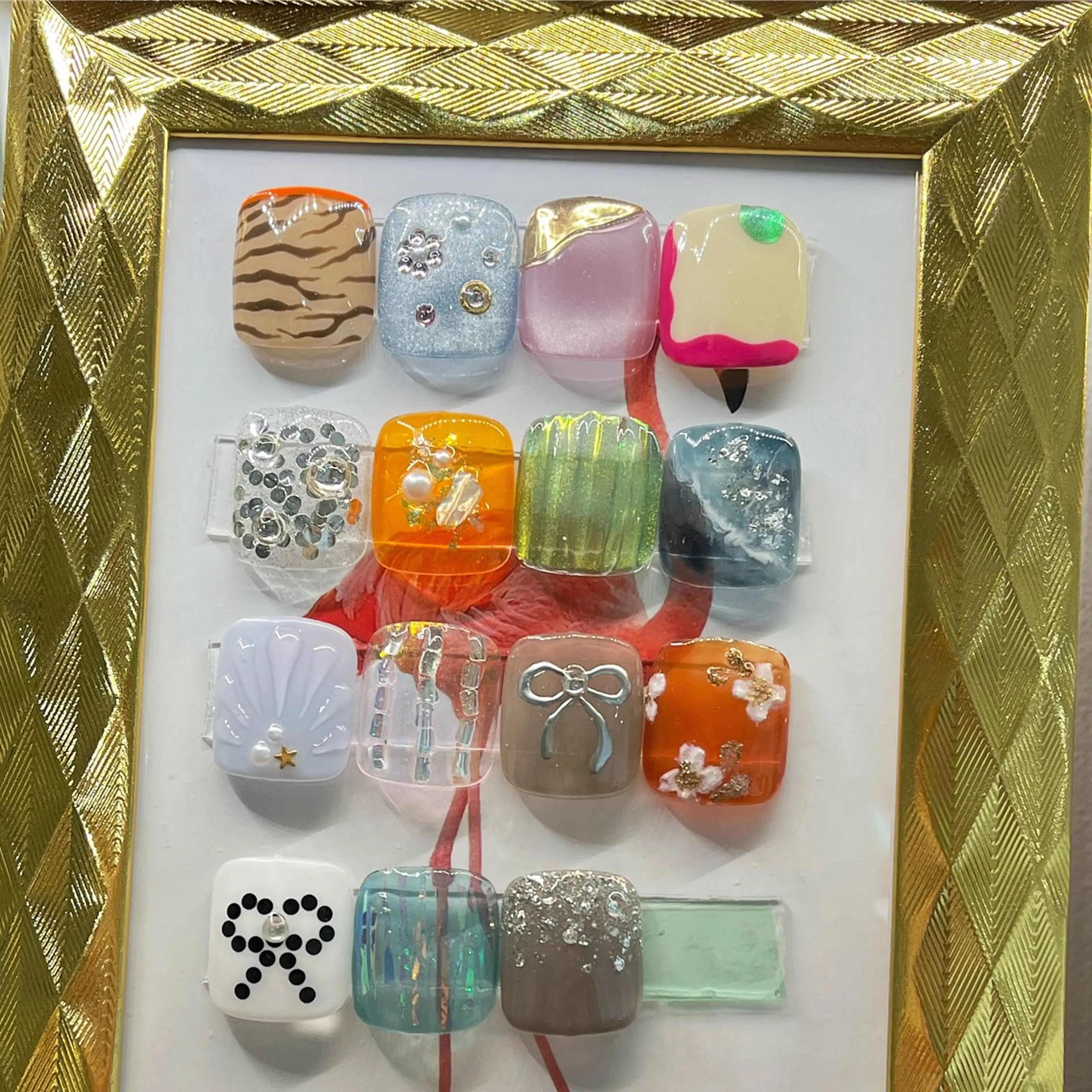 ネイル アートネイル フラッシュネイル ラメ(グリッター) ワンカラーネイル 内田 里穂のネイルデザイン