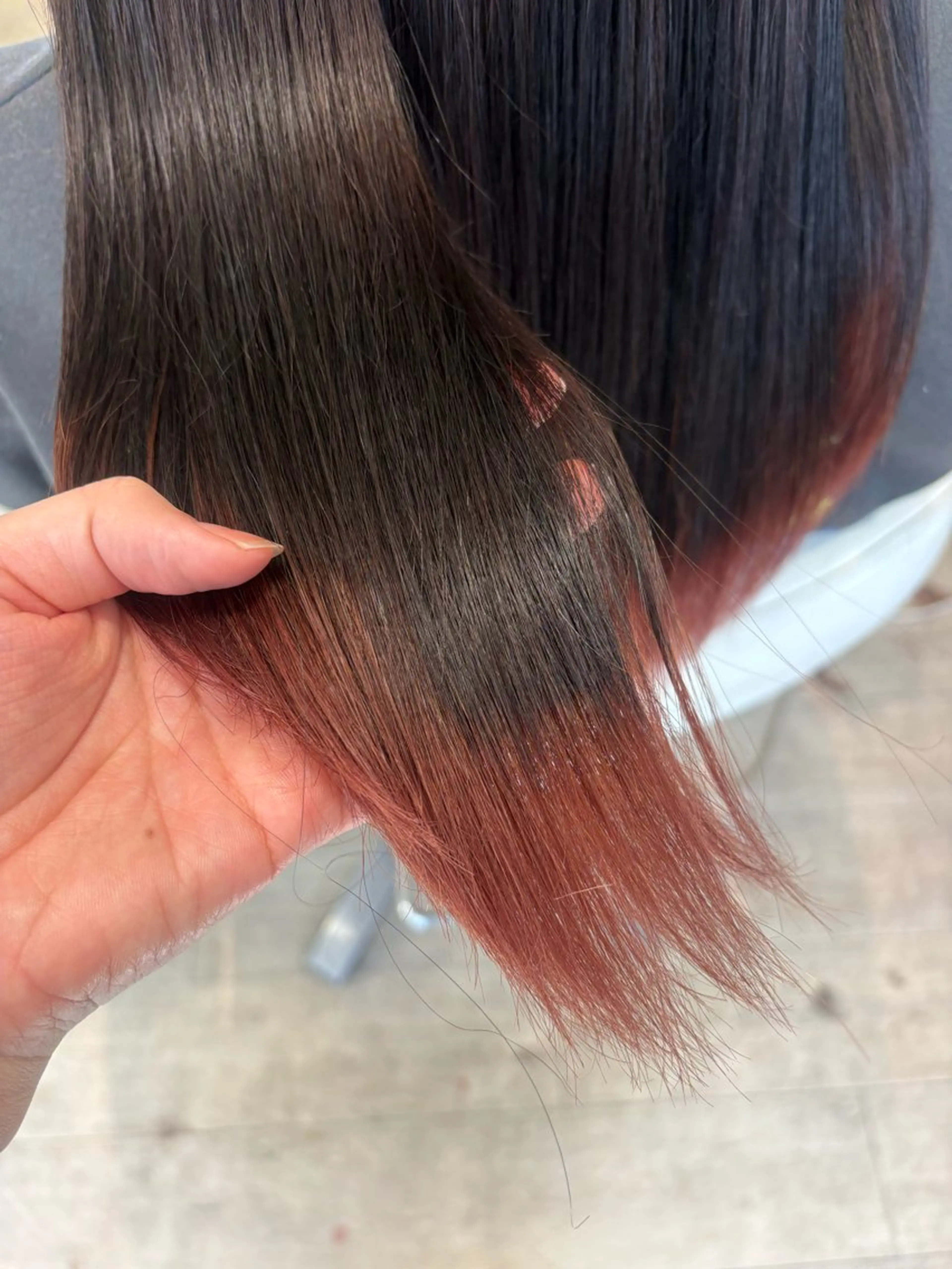 ロング カラー ヘアカラー レイヤー/ブリ ーチ/ 岡本美優のヘアスタイル