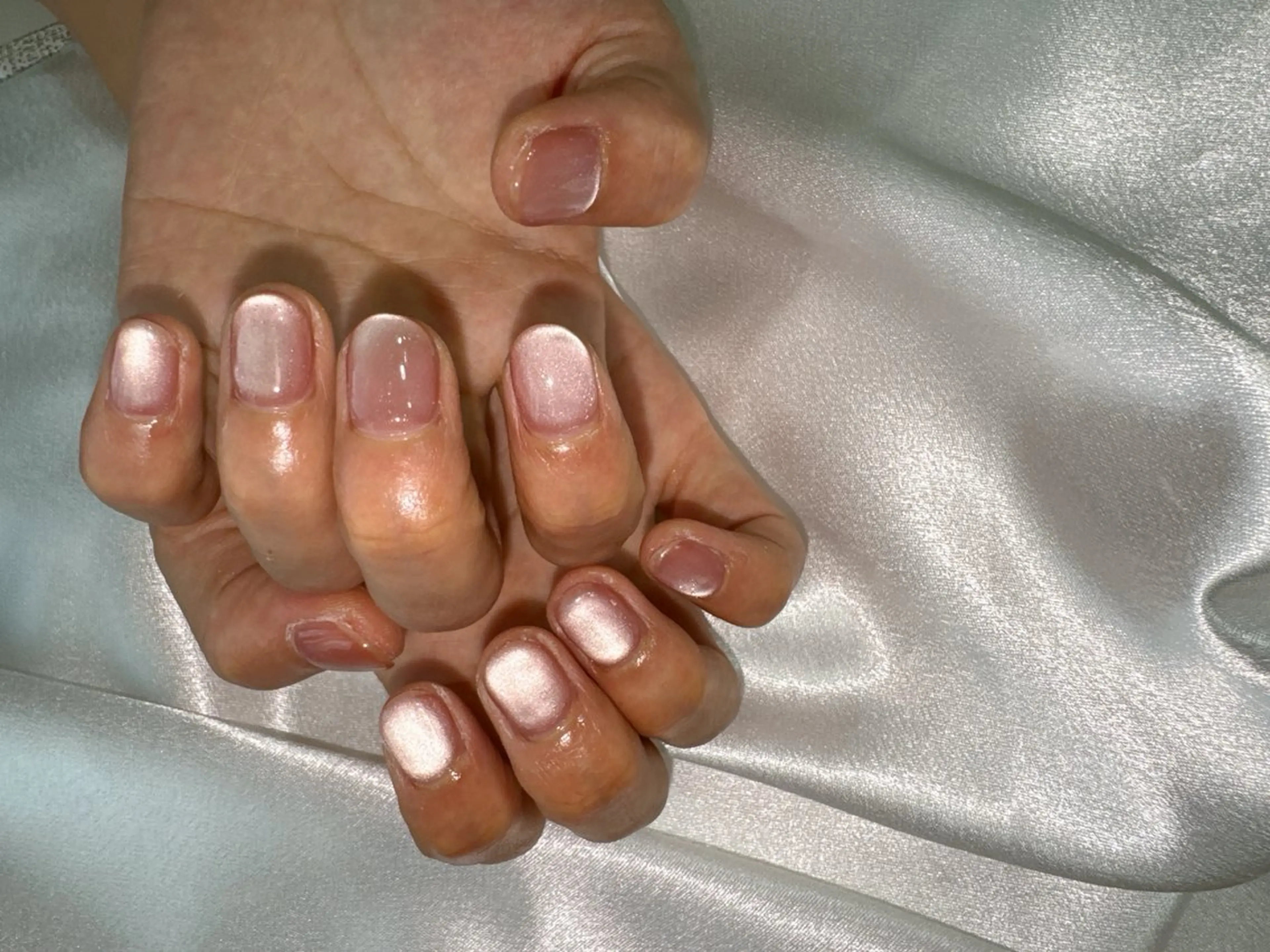 ネイル オーロラネイル フットネイル フレンチネイル ジェルネイル ハート ハンドネイル kikinail 溝の口のネイルデザイン