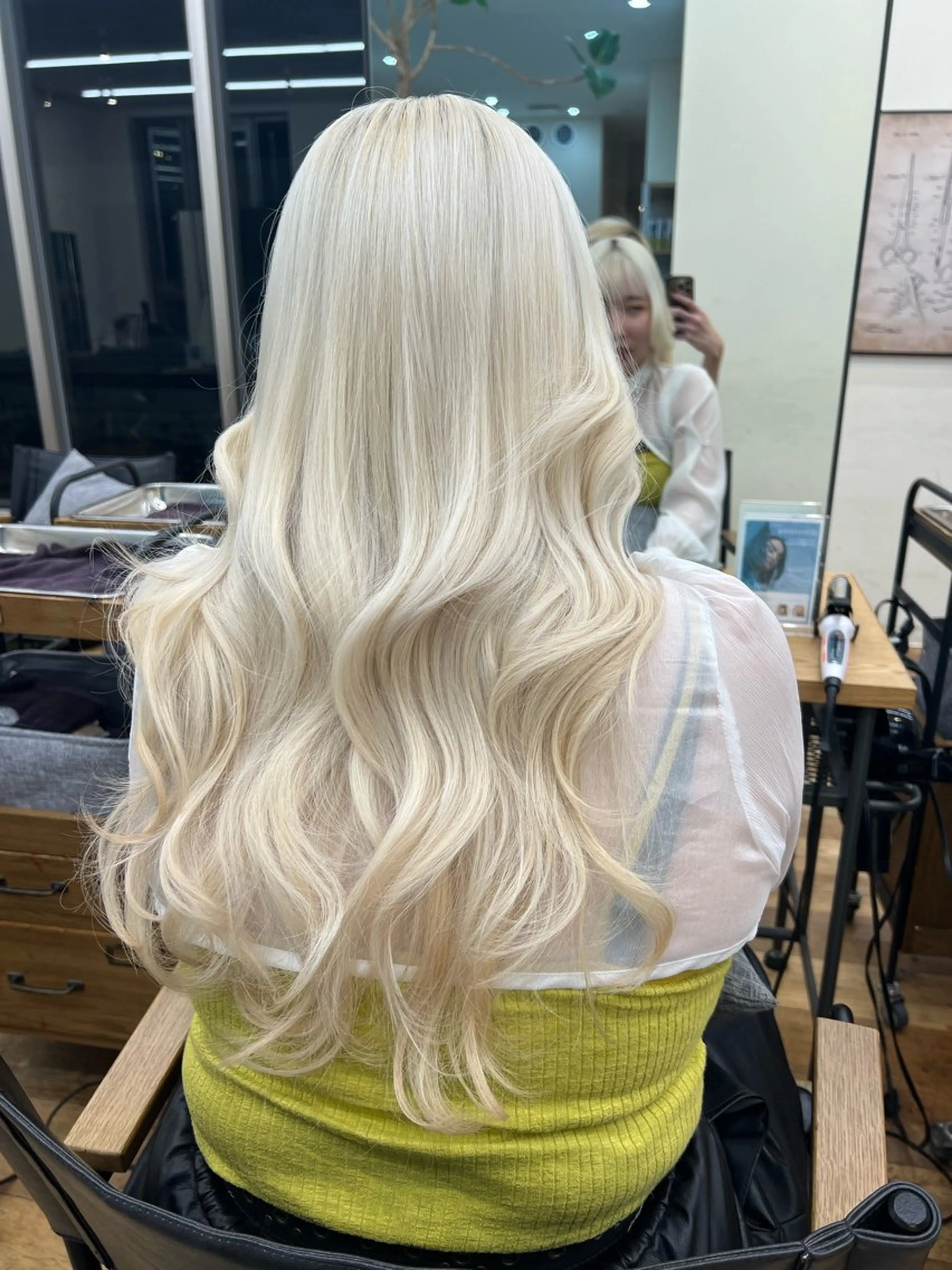 ロング カラー カット ヘアカラー トリートメント belle 表参道 terrace所属・抜きっぱなしブロンド /ハイトーン/カナタのヘアスタイル