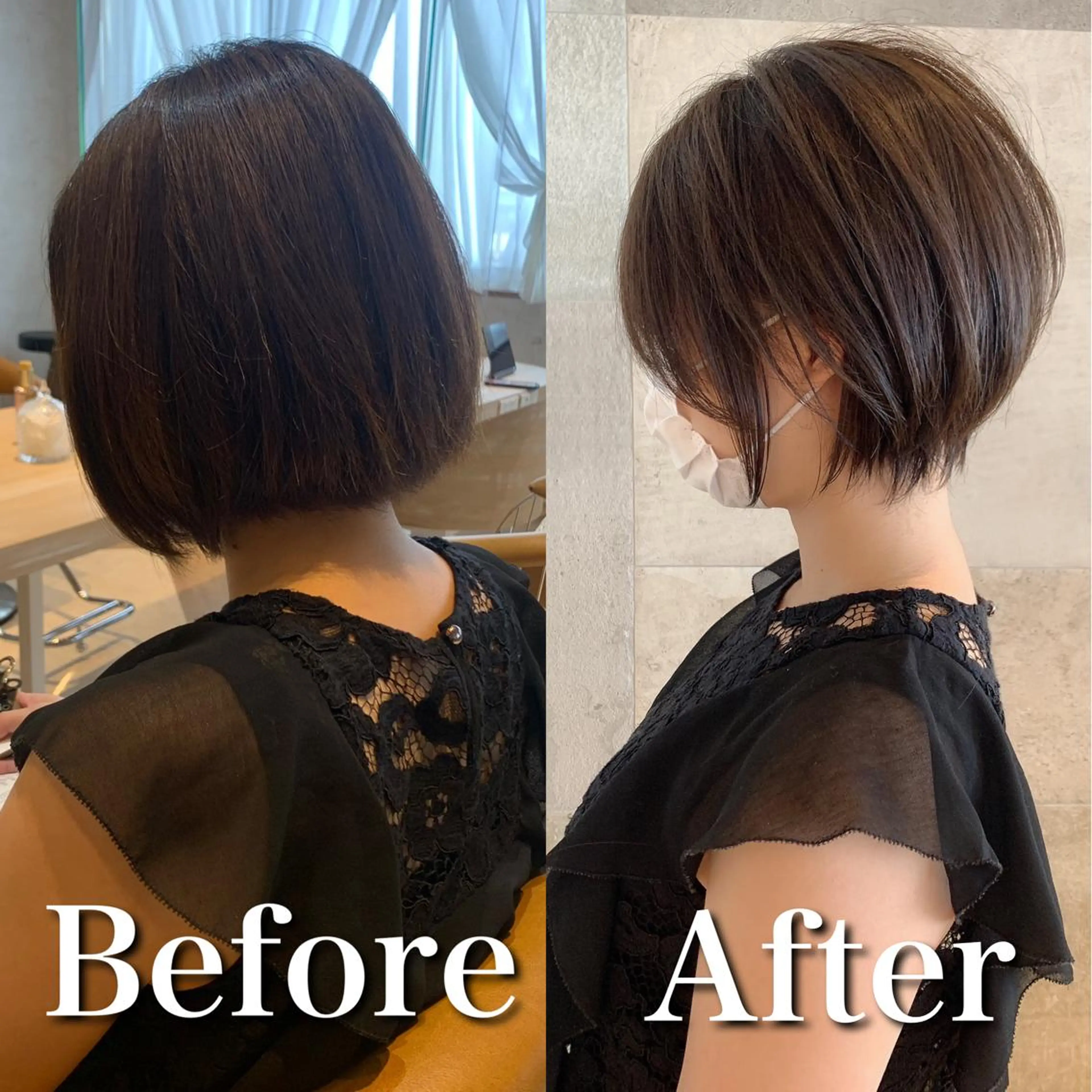 ショート カラー 似合わせカット ショートヘア カット ヘアカラー トリートメント 韓国ヘア/髪質改善 /Harunaのヘアスタイル