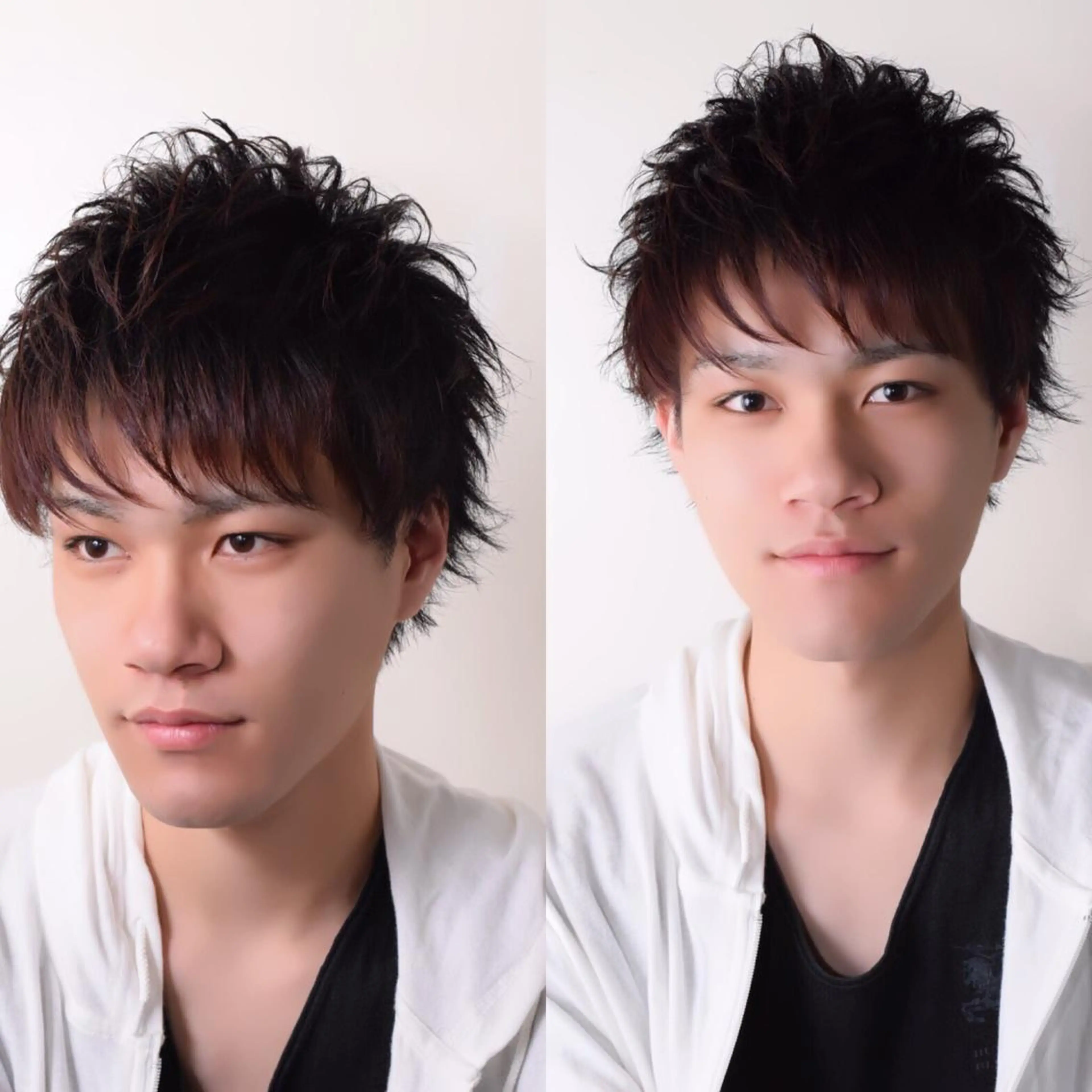 ショート メンズ 髪質改善× ハイライト溝江のヘアスタイル