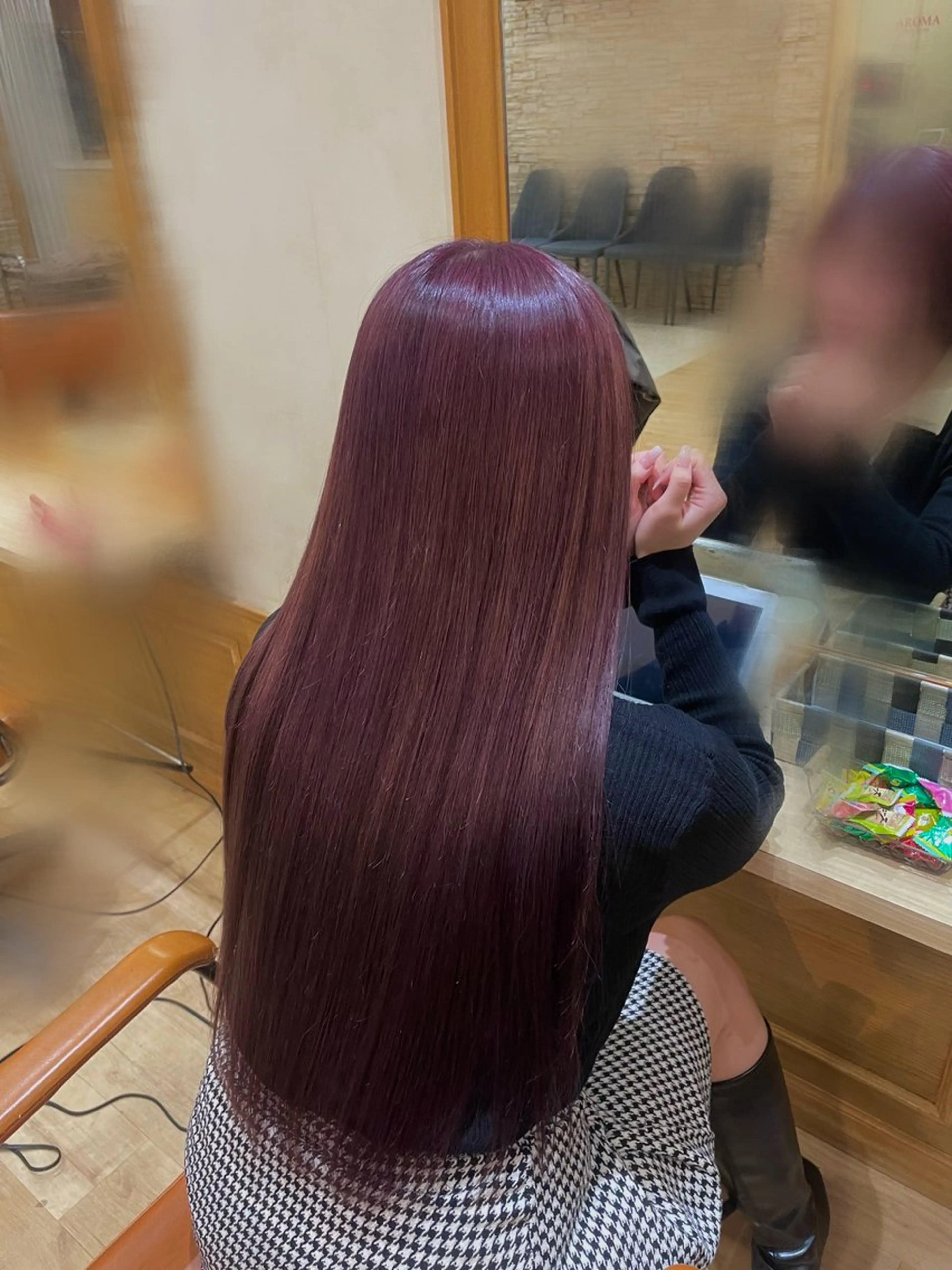 ロング ピンクブラウン Agu hair ferdi 千歳烏山店所属・⚡️カネコ マサフミ⚡️のヘアスタイル