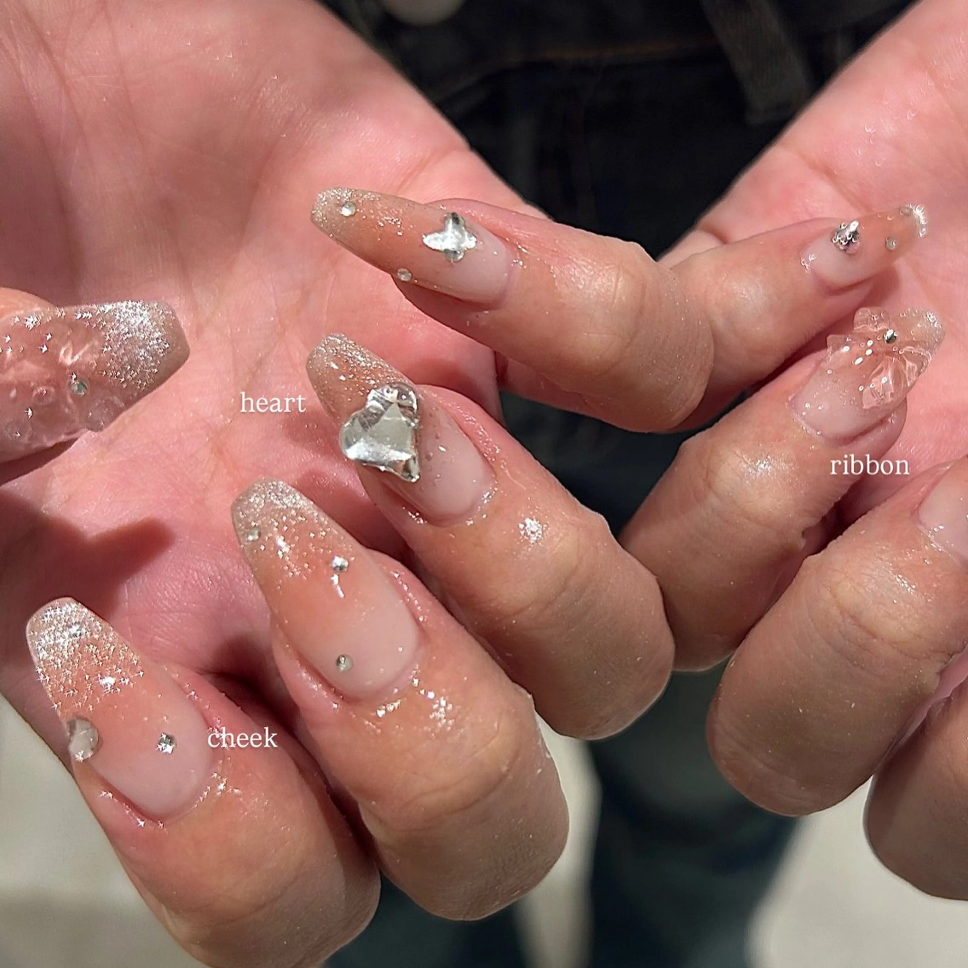 ✧初回off¥550✧【オフあり】持ち込みdesign（120min） para gel 使用𖤐ˊ˗の写真