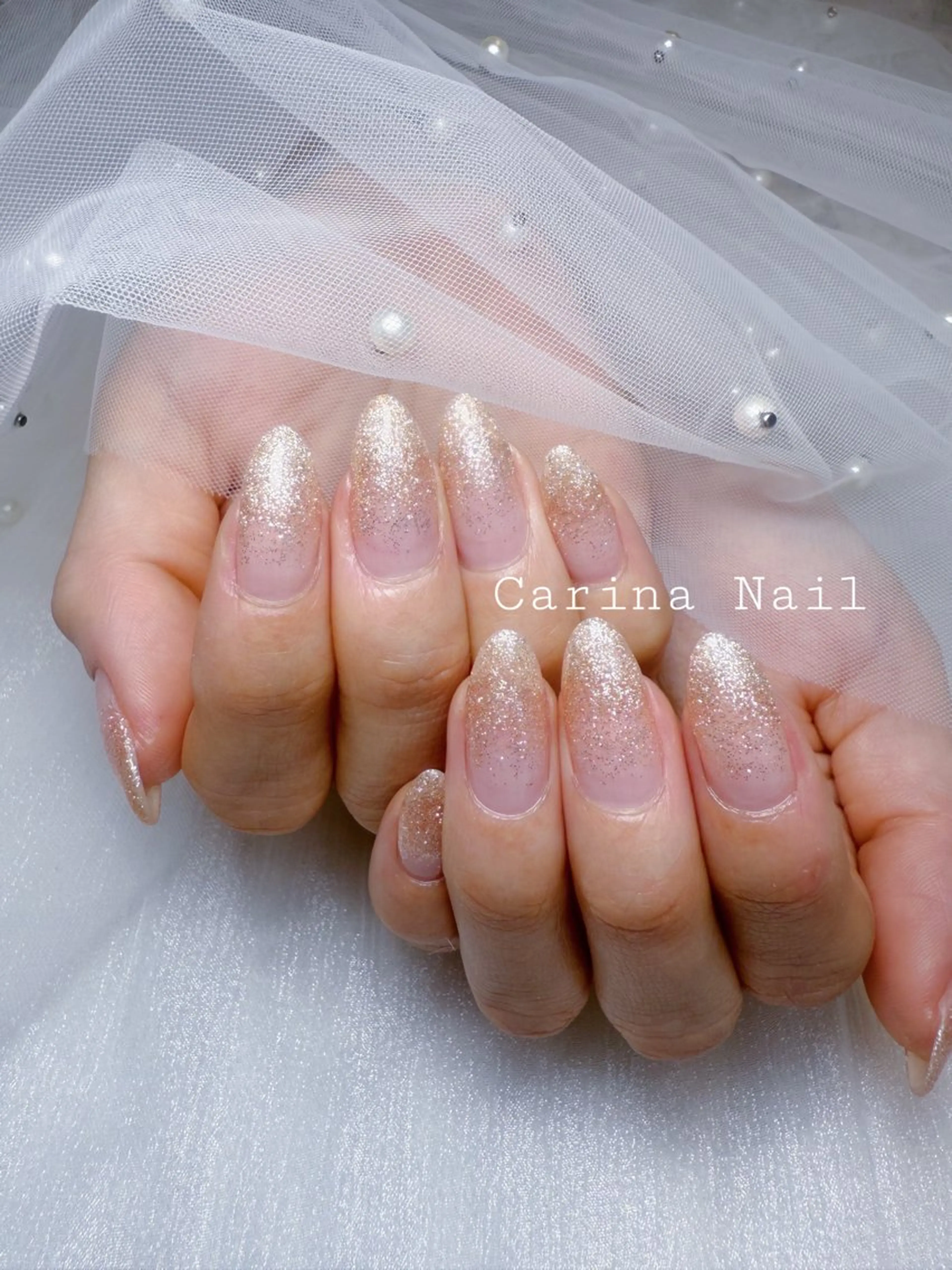ネイル グラデーション ラメ(グリッター) Carina Nail所属・Carina Nailのネイルデザイン
