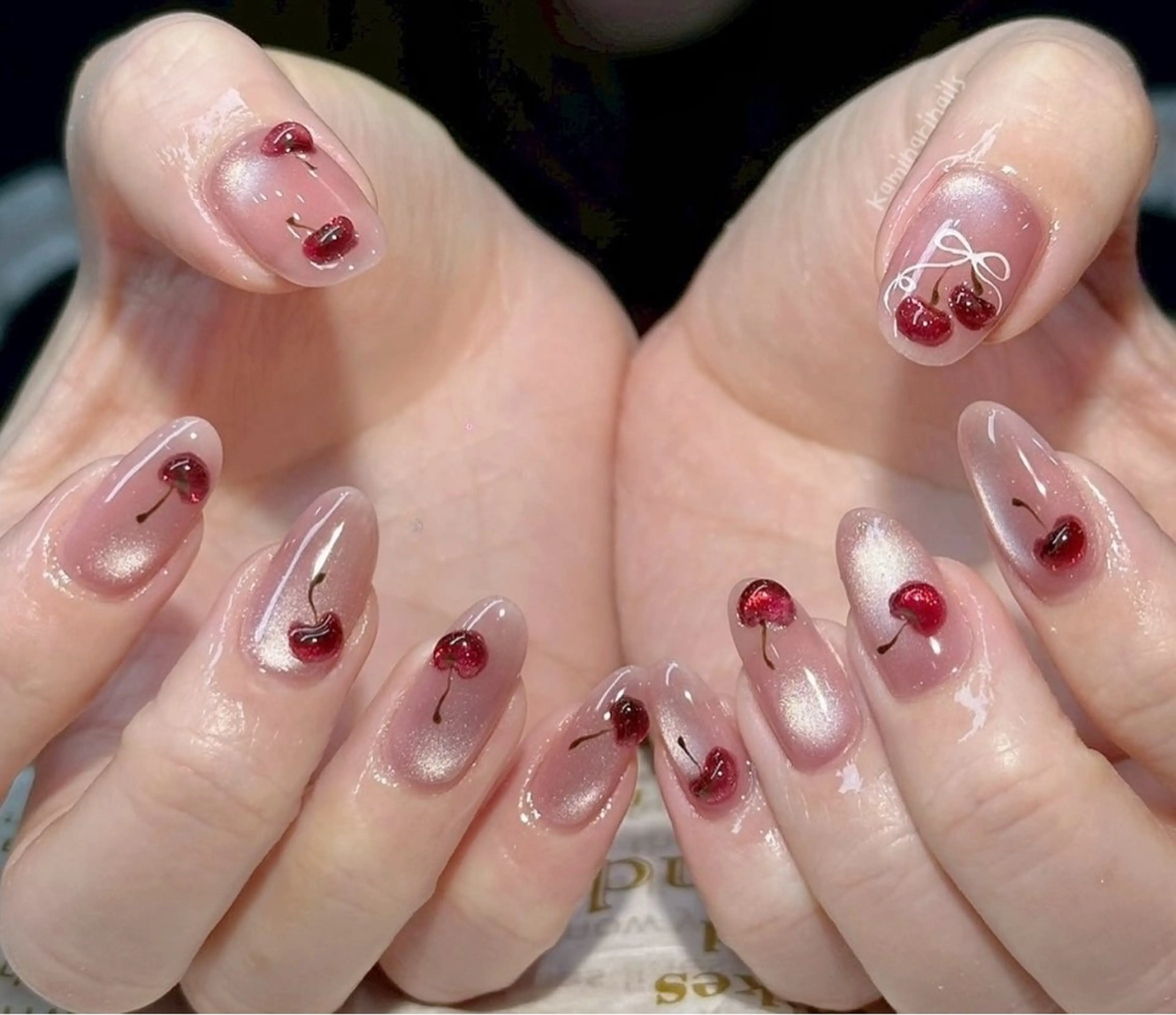 ネイル 韓国ネイル 持ち込み ニュアンスネイル ネイルチップ ハンドネイル TABI ANA.CHUOのネイルデザイン