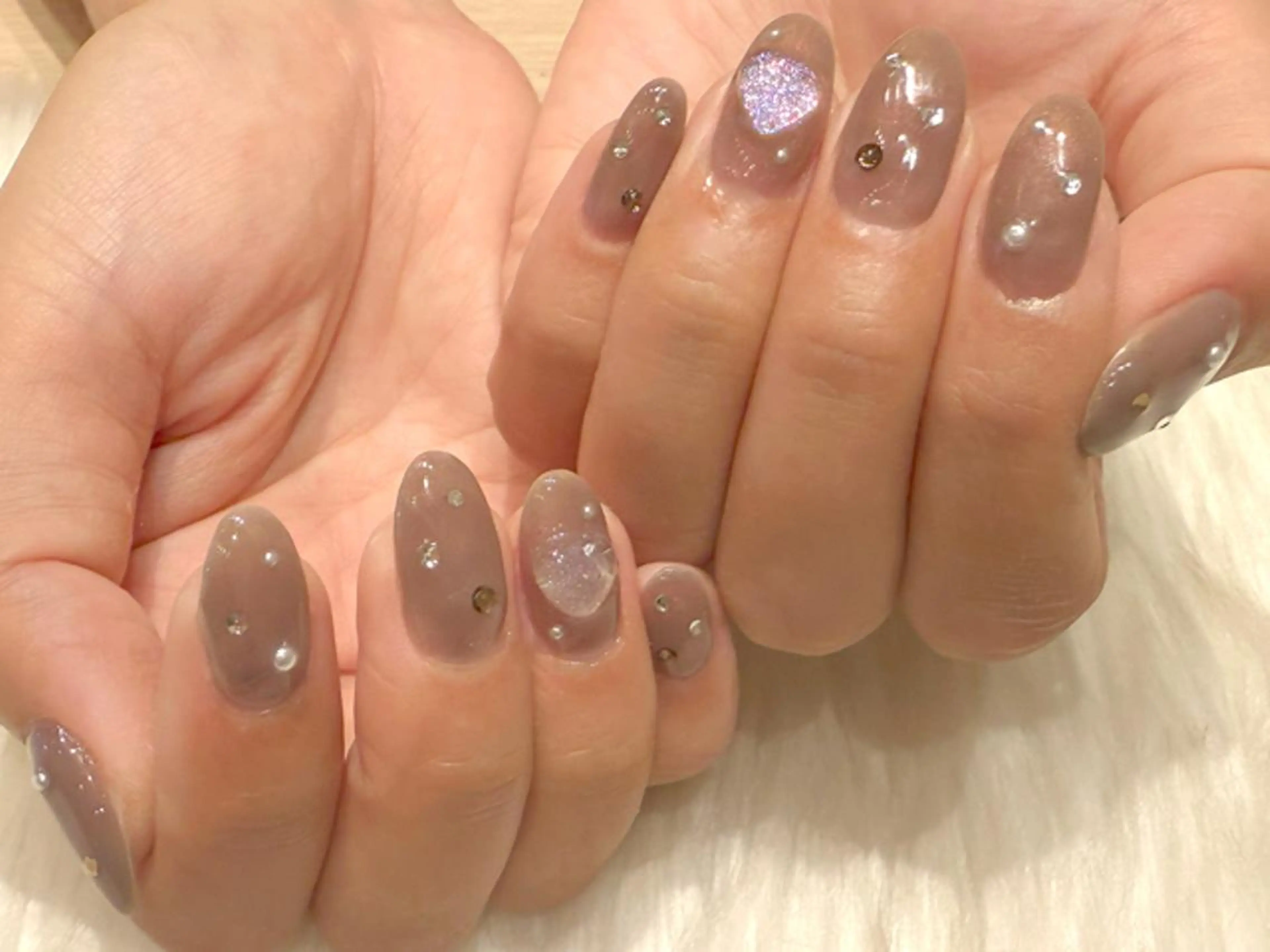 ネイル ワンホンネイル ハンドネイル Kanai Harukaのネイルデザイン