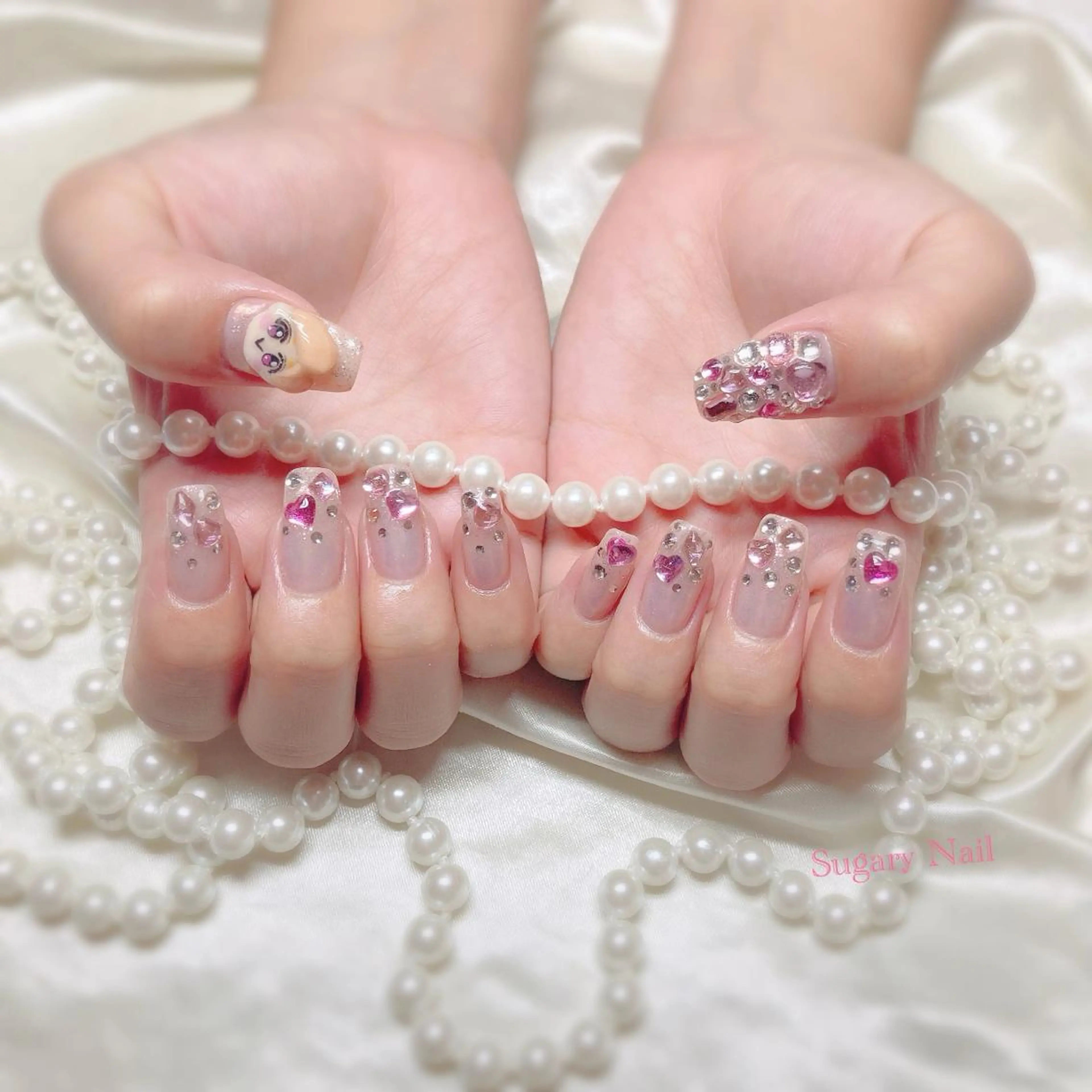 ネイル ミラーネイル ハンドネイル フットネイル SugaryNail Rinaのネイルデザイン