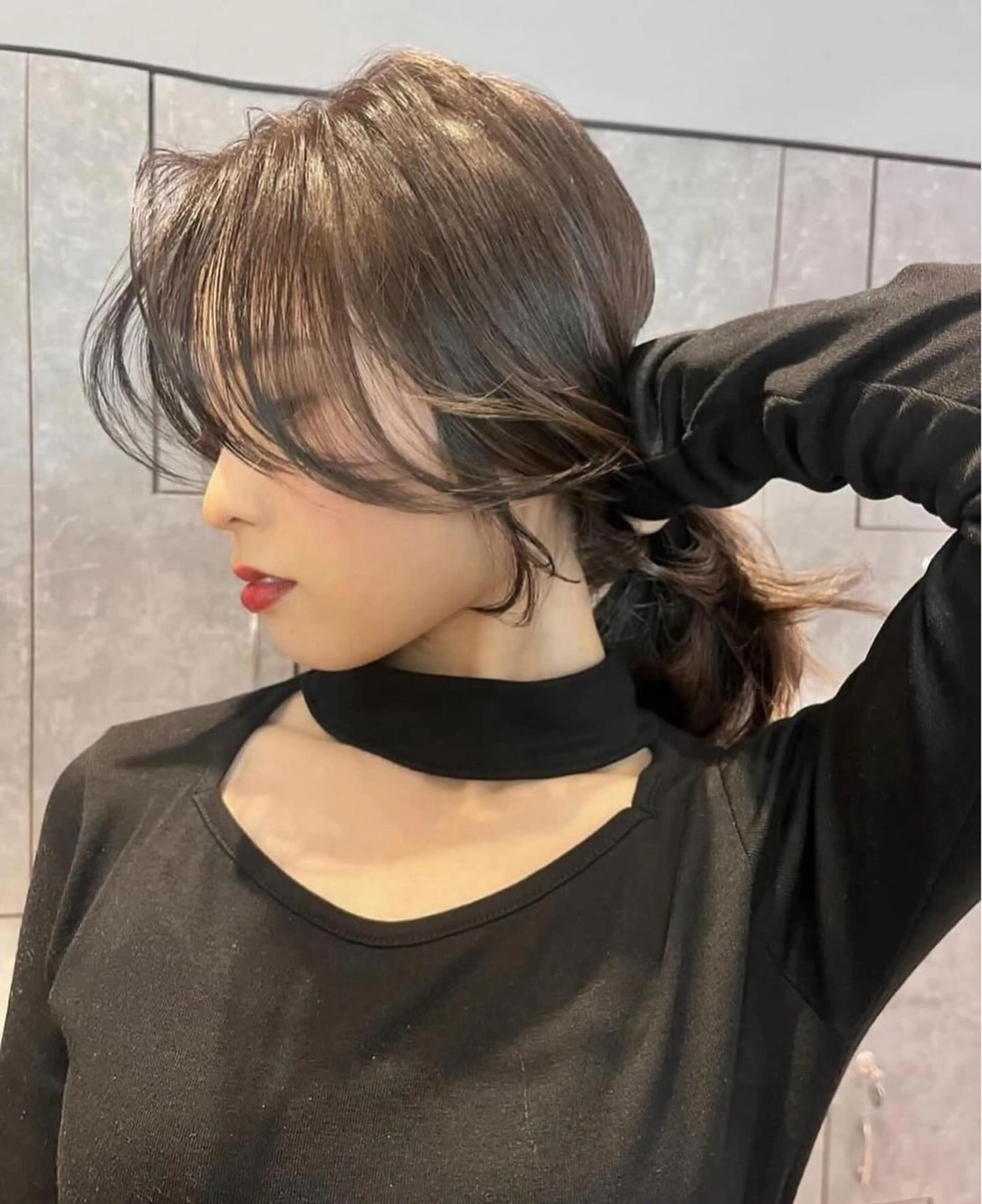 ロング カット トリートメント 海野翔吾🇨🇳 ワンホンレイヤーのヘアスタイル