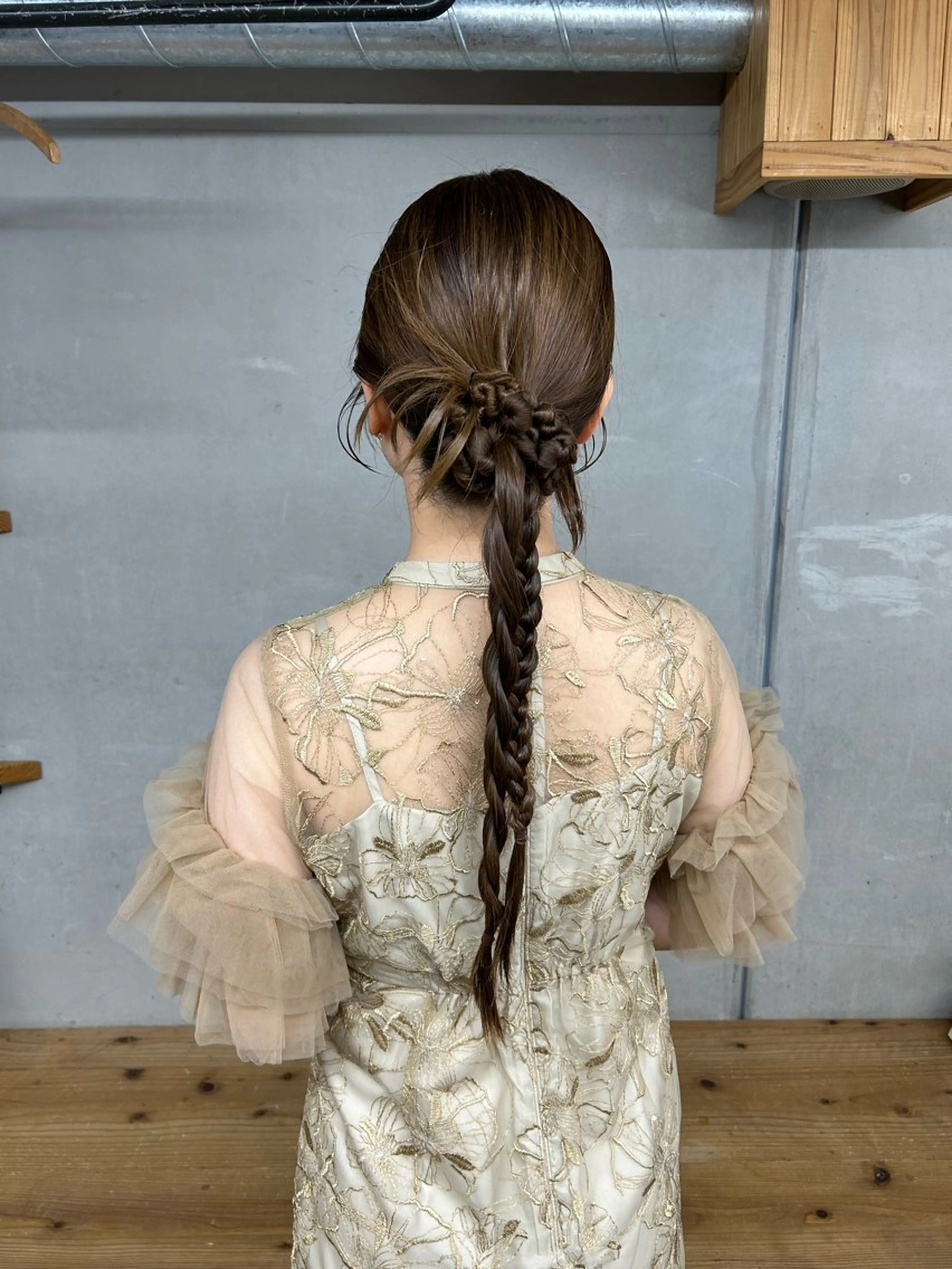 ロング カラー ヘアアレンジ BRUNTJET所属・MAEDA MADOKAのヘアスタイル