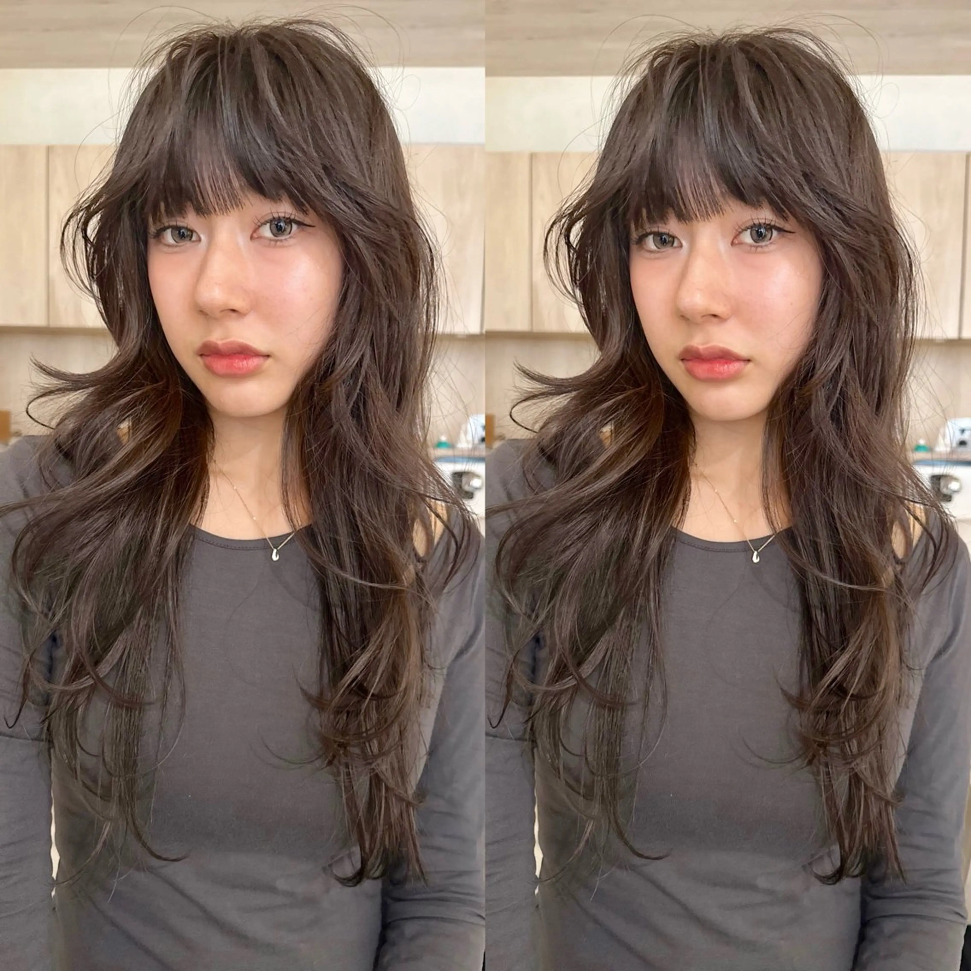 ロング ヘアカラー 🤎透明感カラー／ ブリーチ無／Yuzuのヘアスタイル