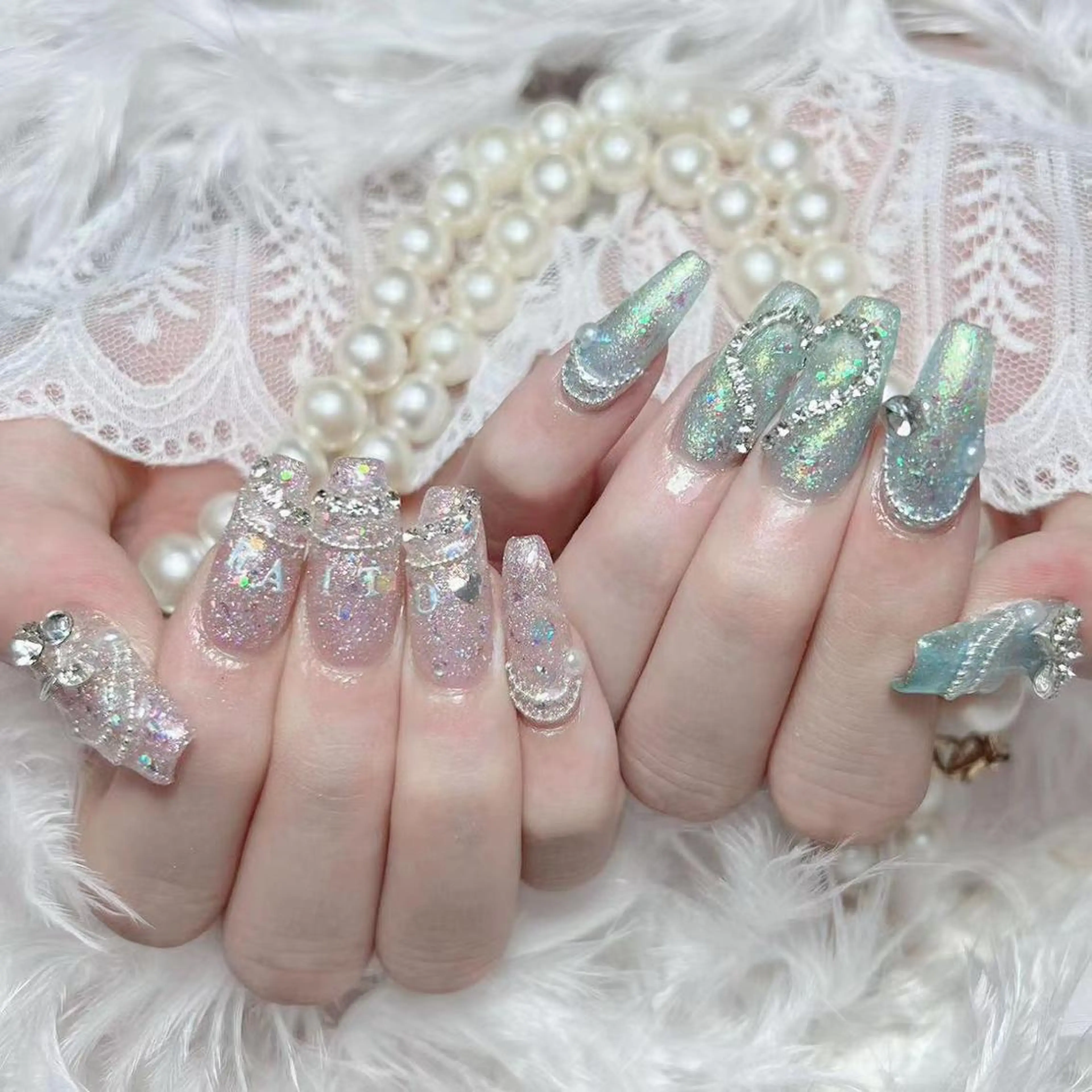 ネイル ハンドネイル ハンドケア Diamond 🚢のネイルデザイン