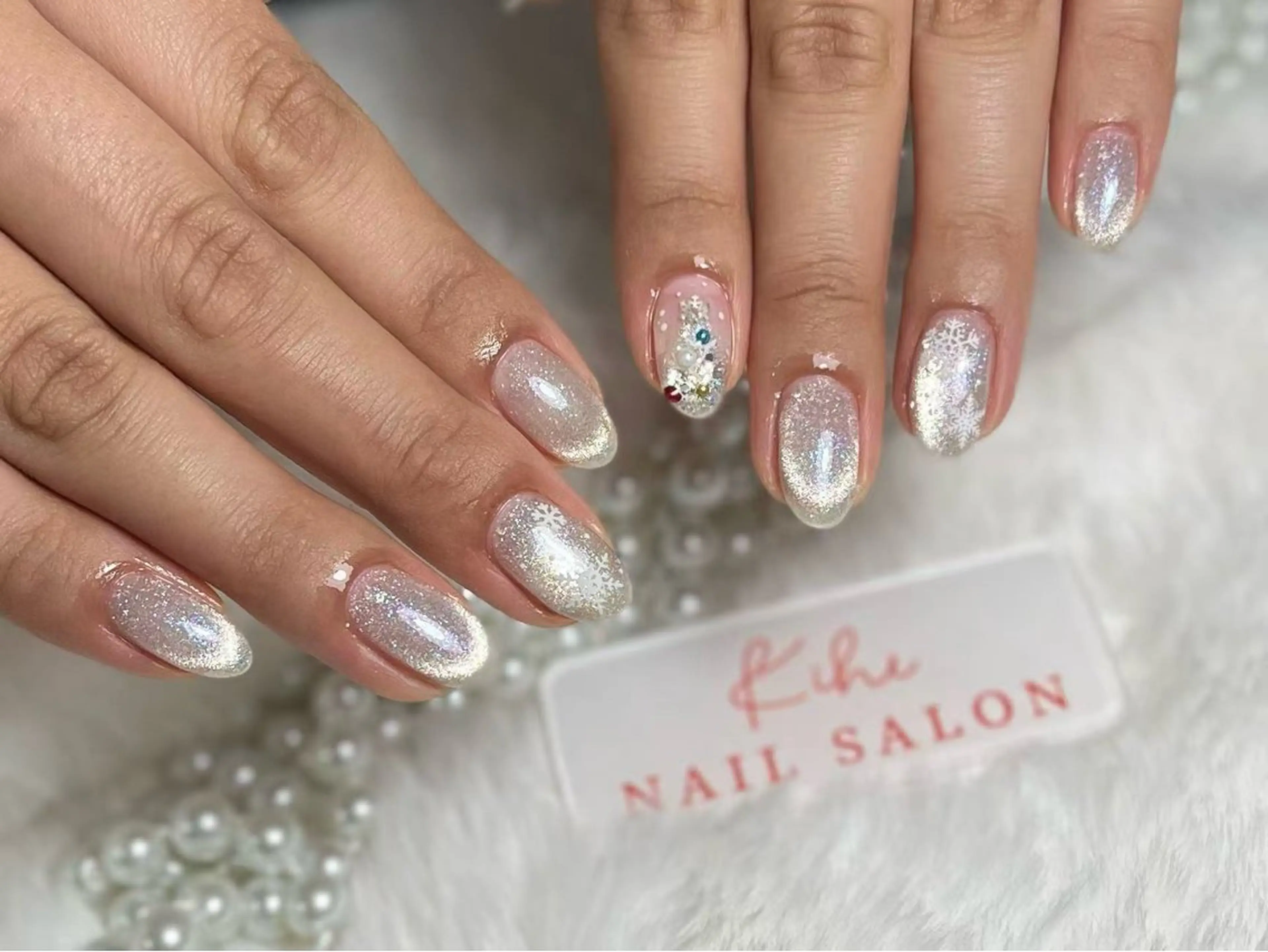 ネイル アートネイル フレンチネイル ジェルネイル グラデーション 韓国ネイル ハンドネイル ハンドケア さくら💮💮 【オフ無料】のネイルデザイン