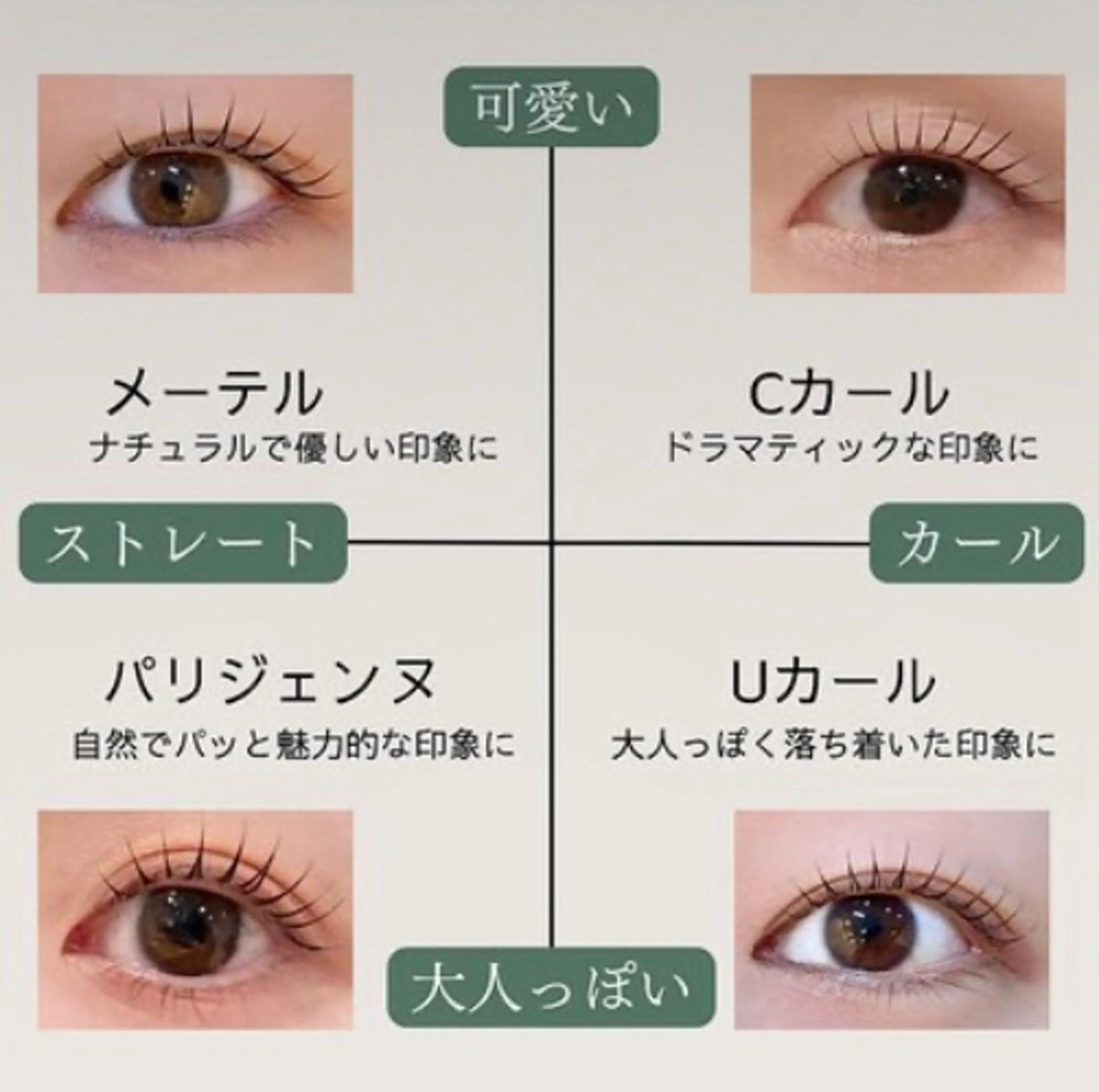 マツエク・マツパ THE CHIC yuinaのマツエク・マツパデザイン