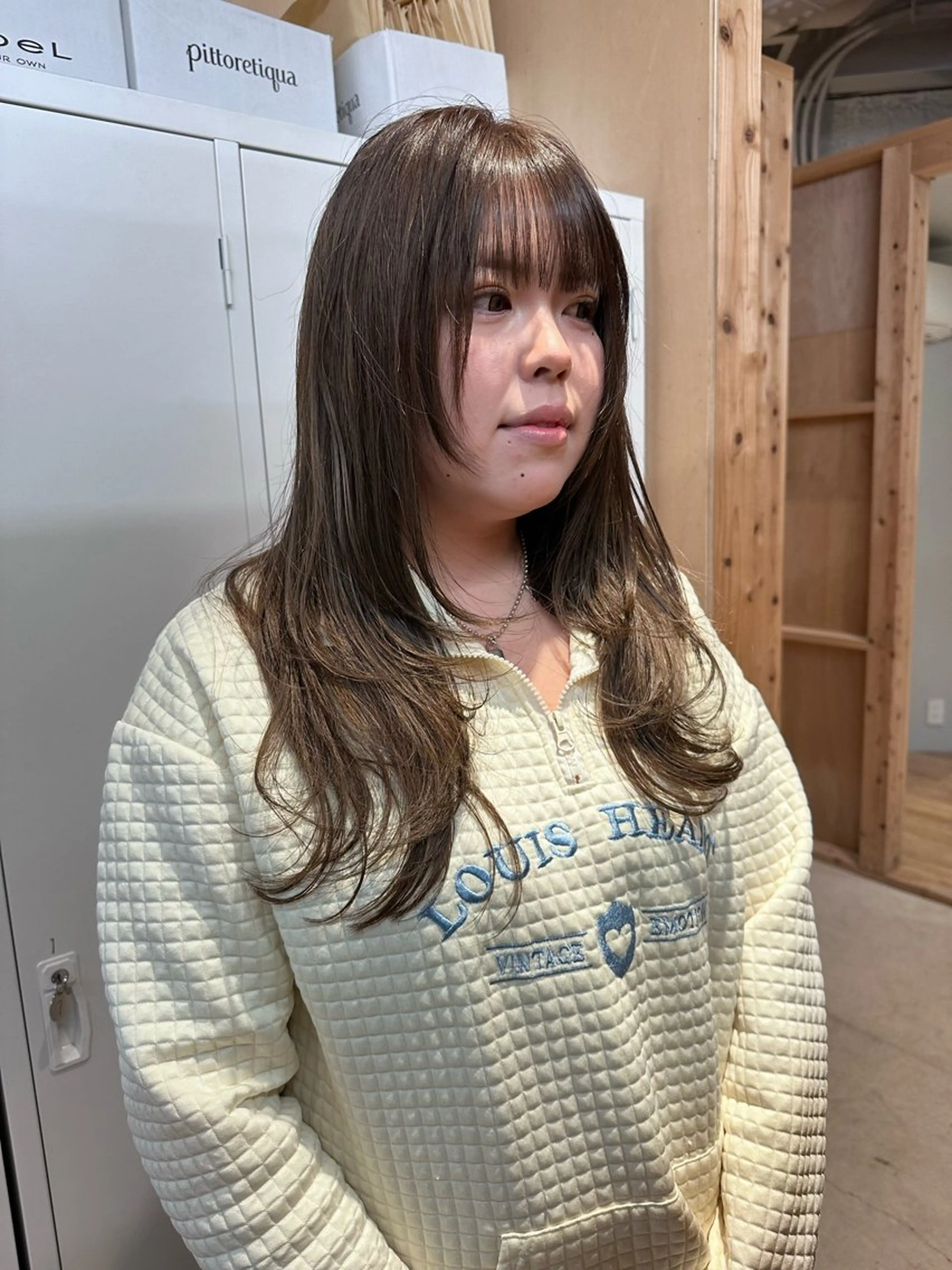 ロング 韓国ヘア/ワンホン ちひろのヘアスタイル