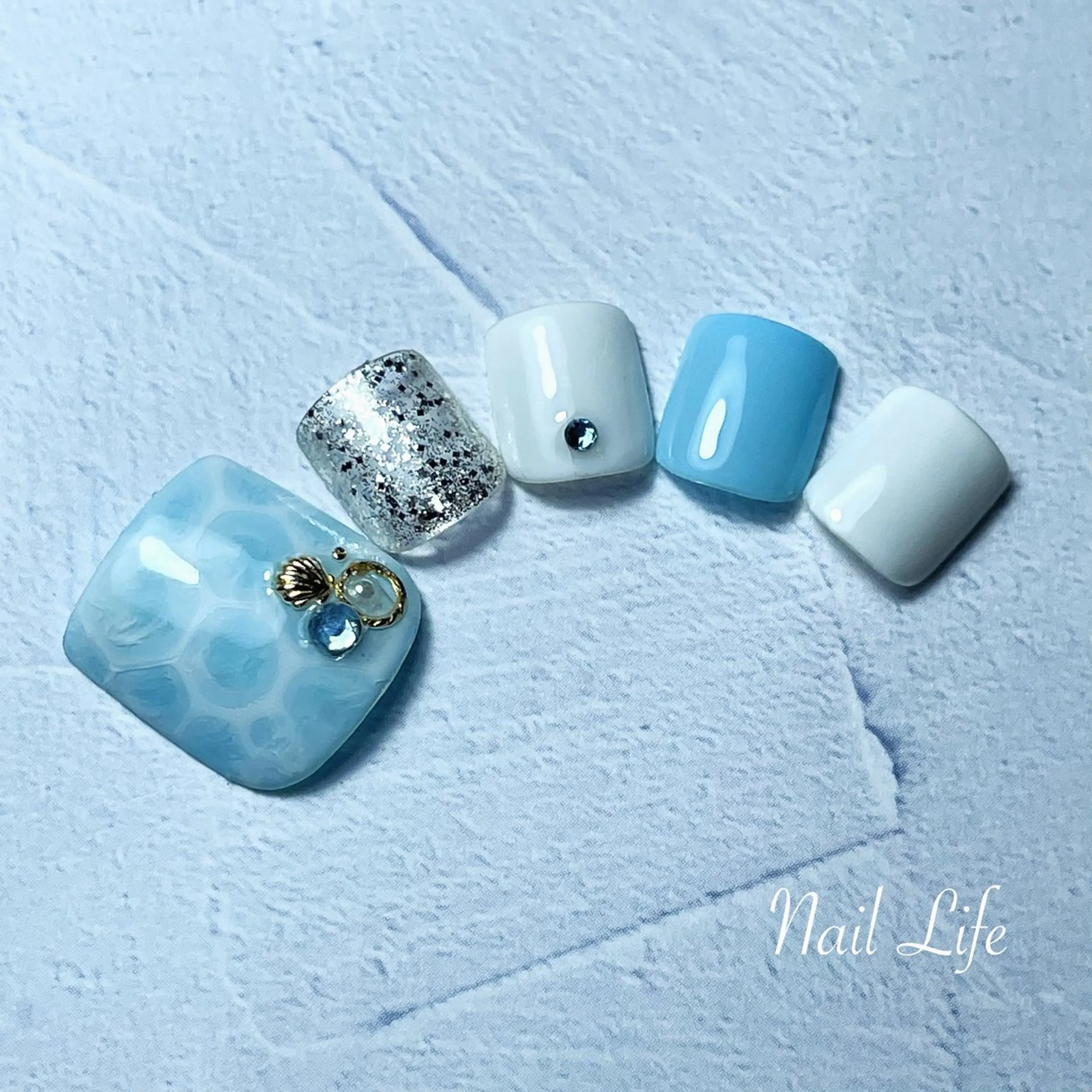 ネイル フットネイル 大嶋 めぐみのネイルデザイン