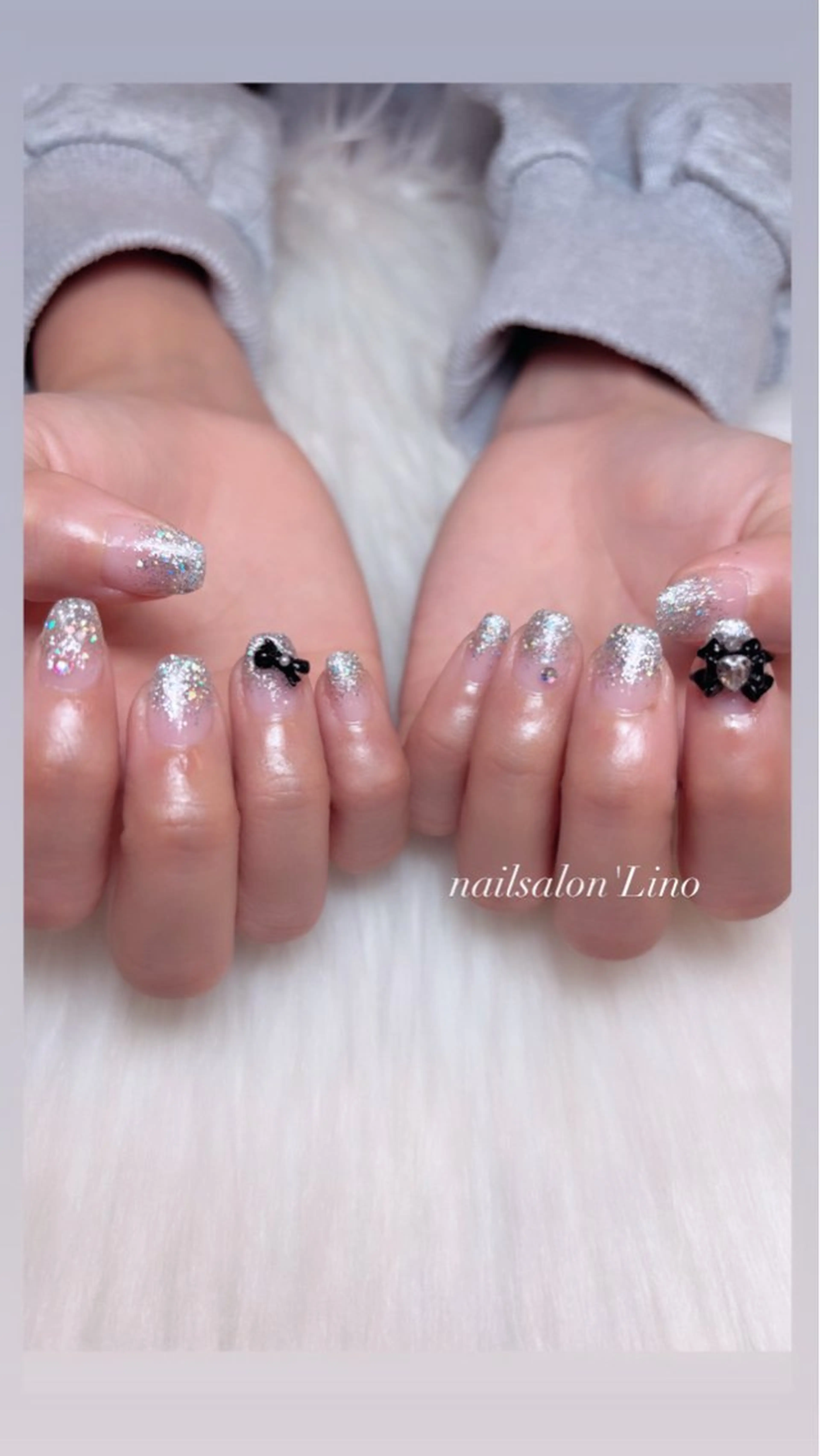 ネイル キラキラネイル ラメ(グリッター) ラメグラデーション ハンドネイル Lino𓂃⟡.· Chizuruのネイルデザイン