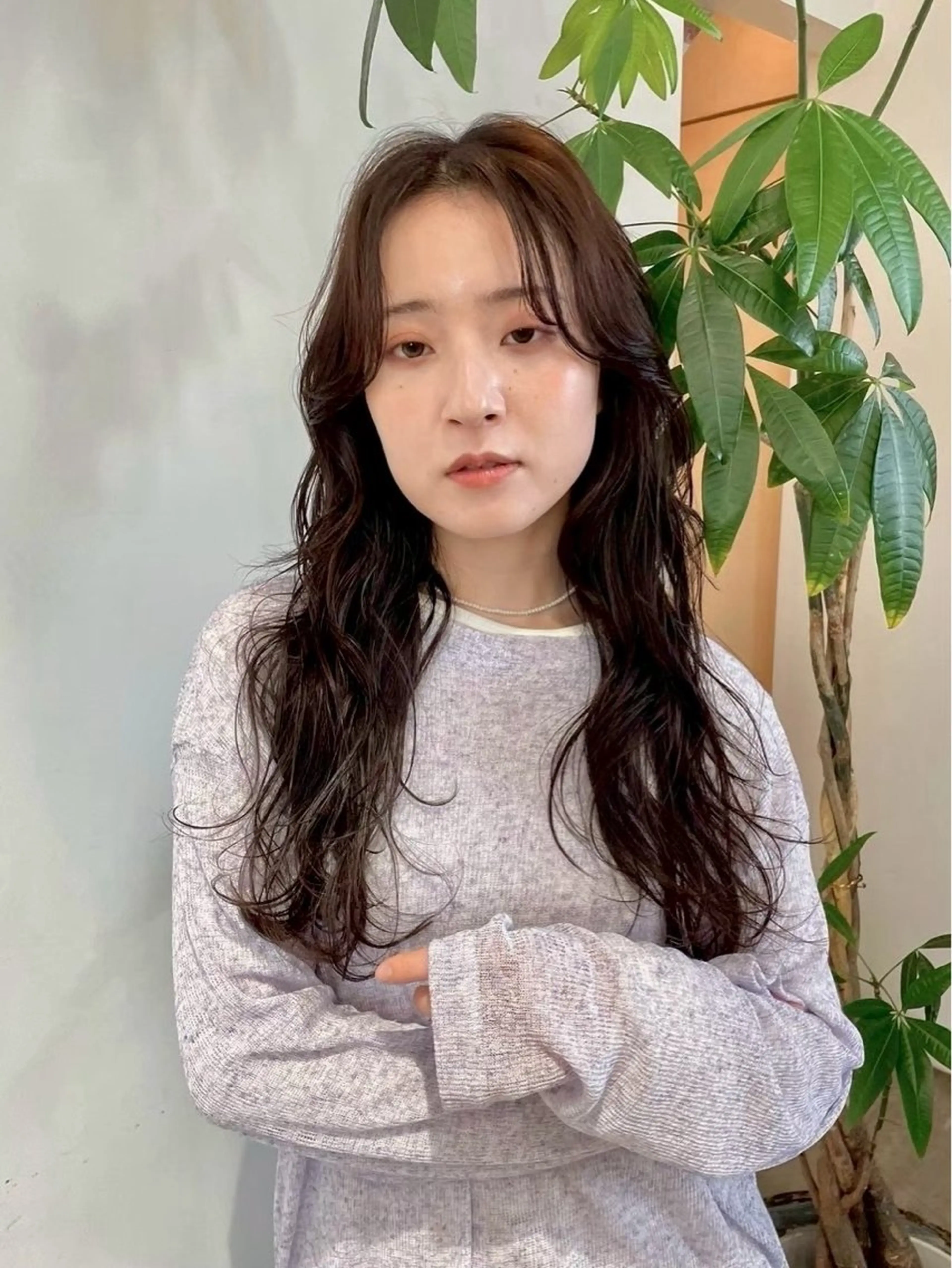 ロング 上平 綾菜のヘアスタイル