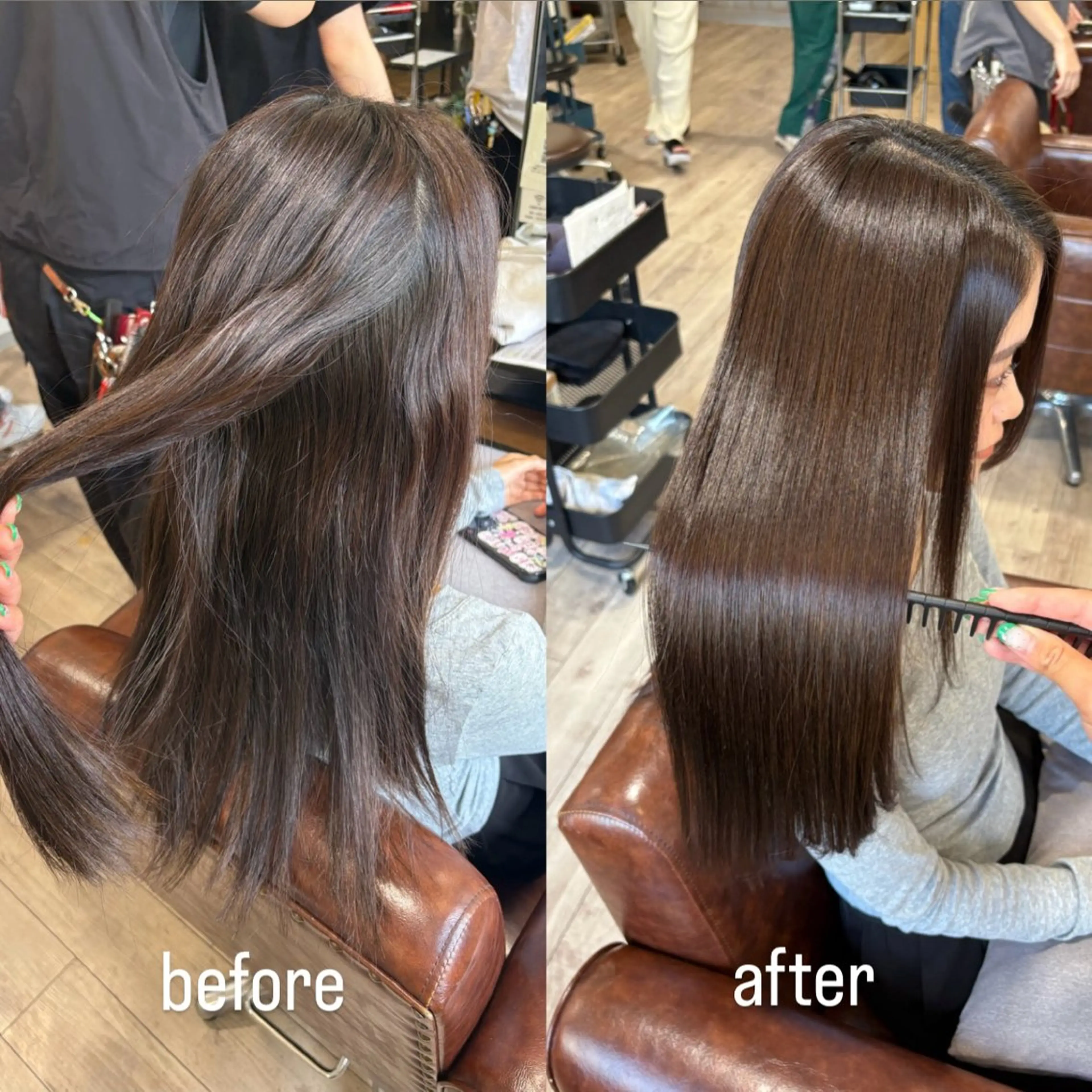 ロング カット 縮毛矯正 🫧縮毛矯正🫧 yuriのヘアスタイル