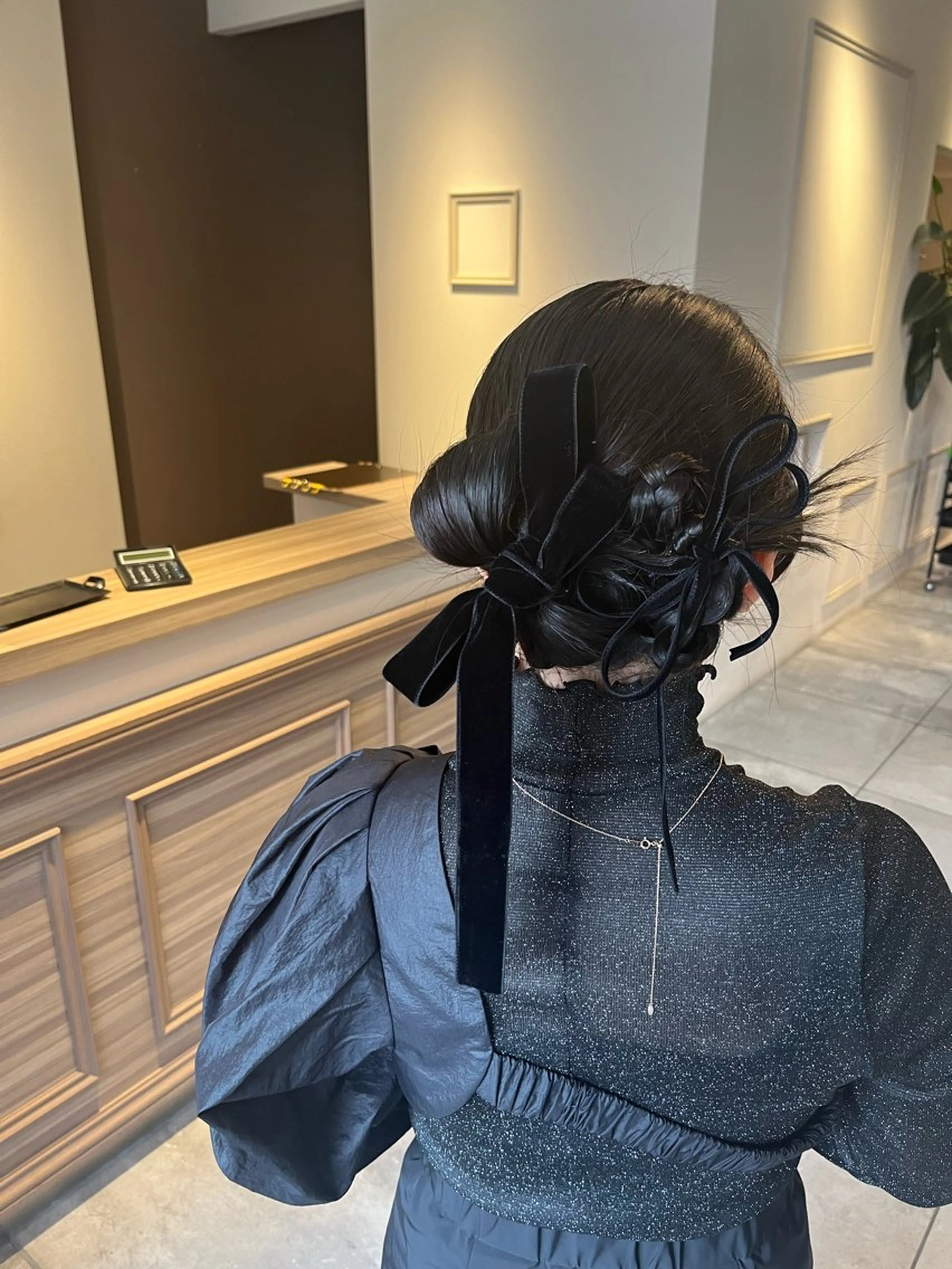 セミロング ヘアアレンジ ヘアセット 川越 輝梨奈のヘアスタイル