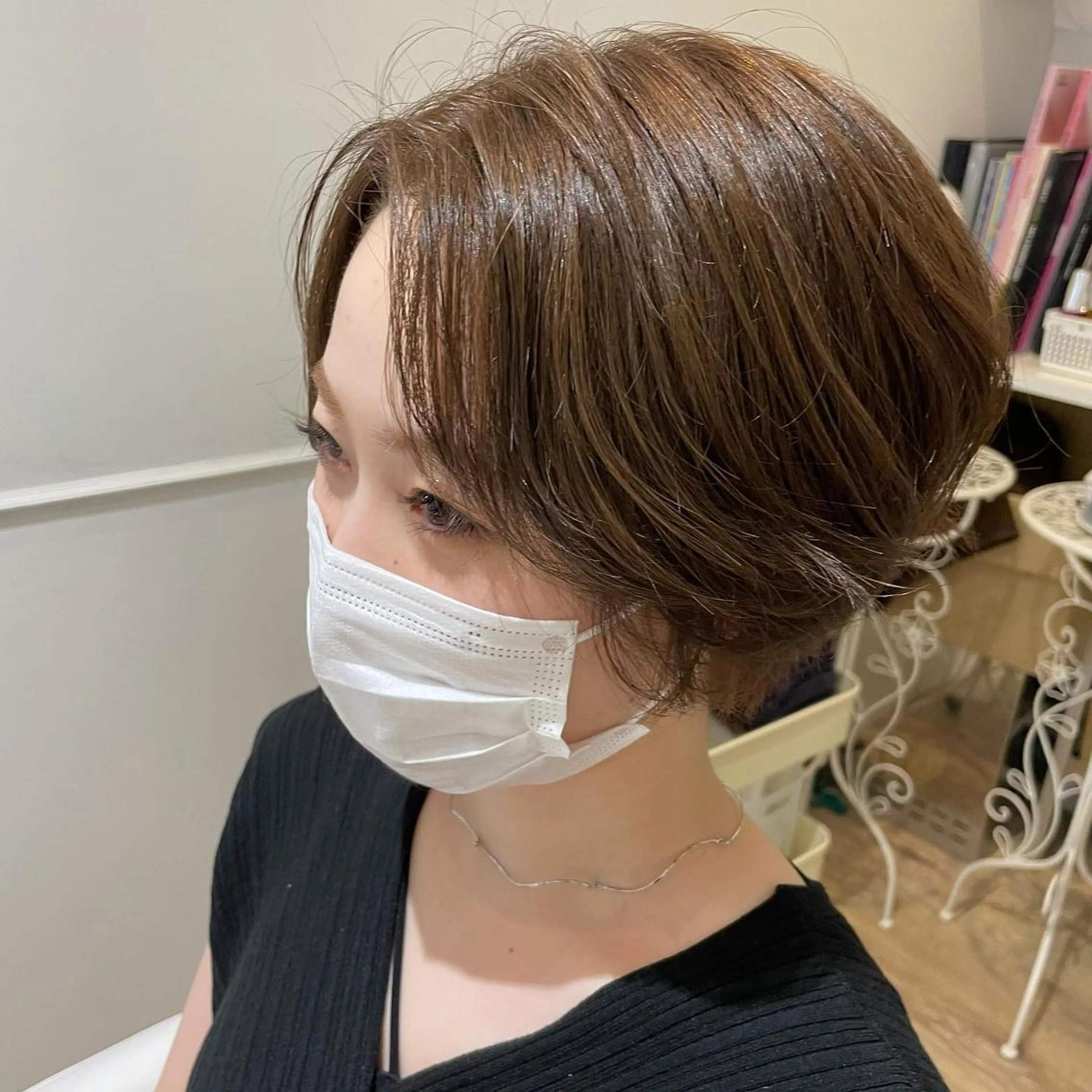 ミディアム カラー パーマ ヘアアレンジ メンズ キッズ ネイル マツエク・マツパ ショートネイル 🫧垢抜けヘア🫧 SHIORIのヘアスタイル