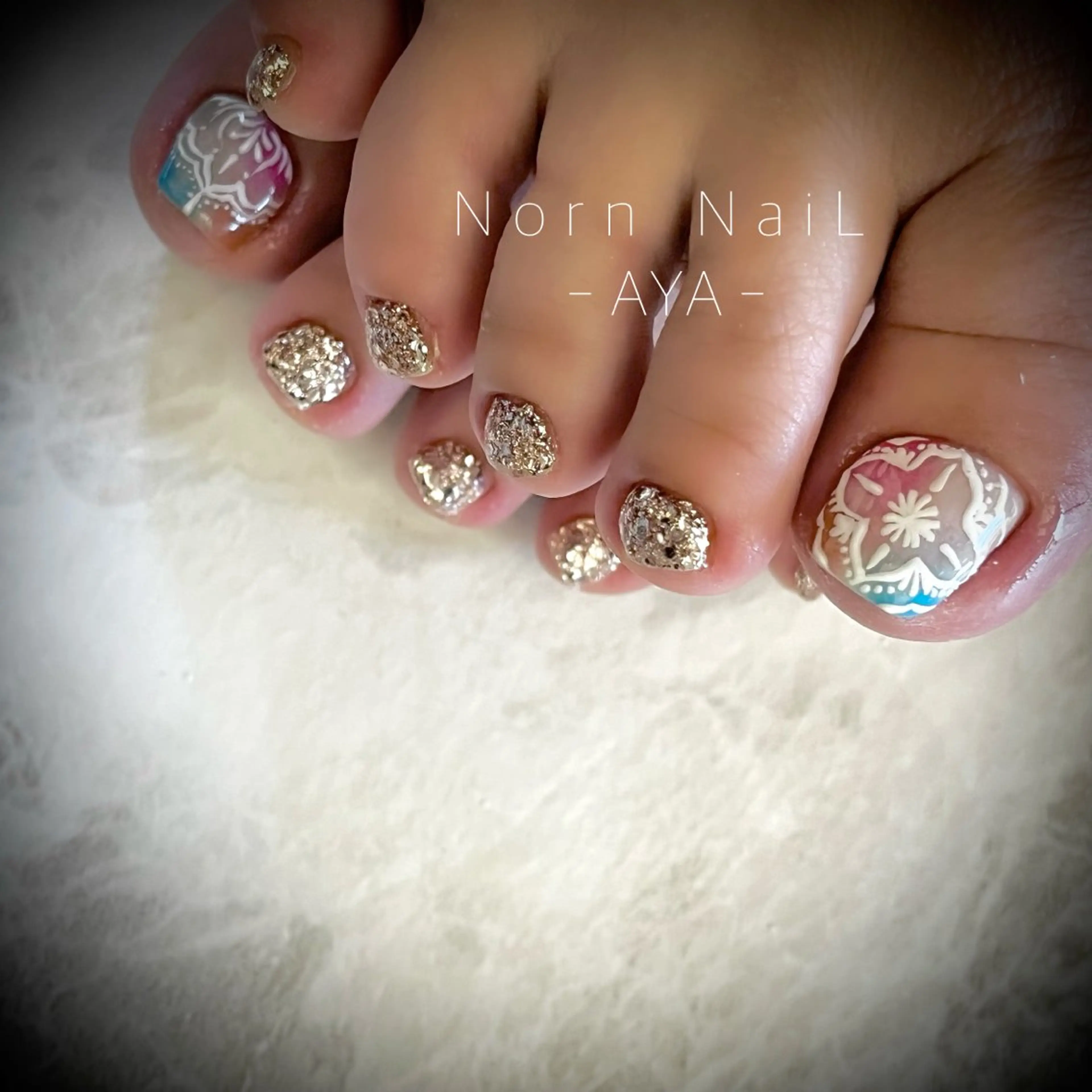 ネイル フットネイル U Ayaのネイルデザイン