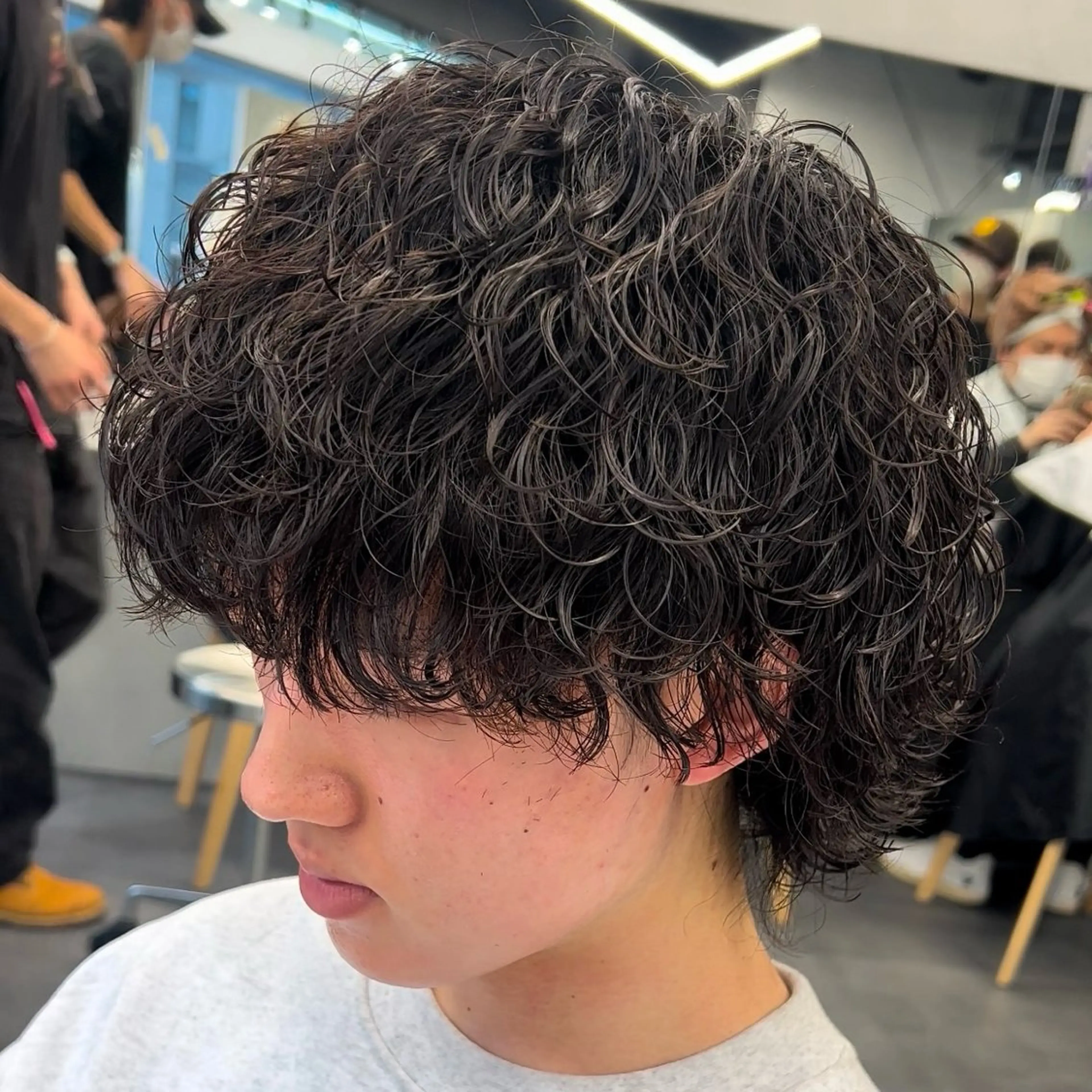 ミディアム パーマ ヘアアレンジ メンズ fifth Tokyo所属・fifth 石川 凪のヘアスタイル