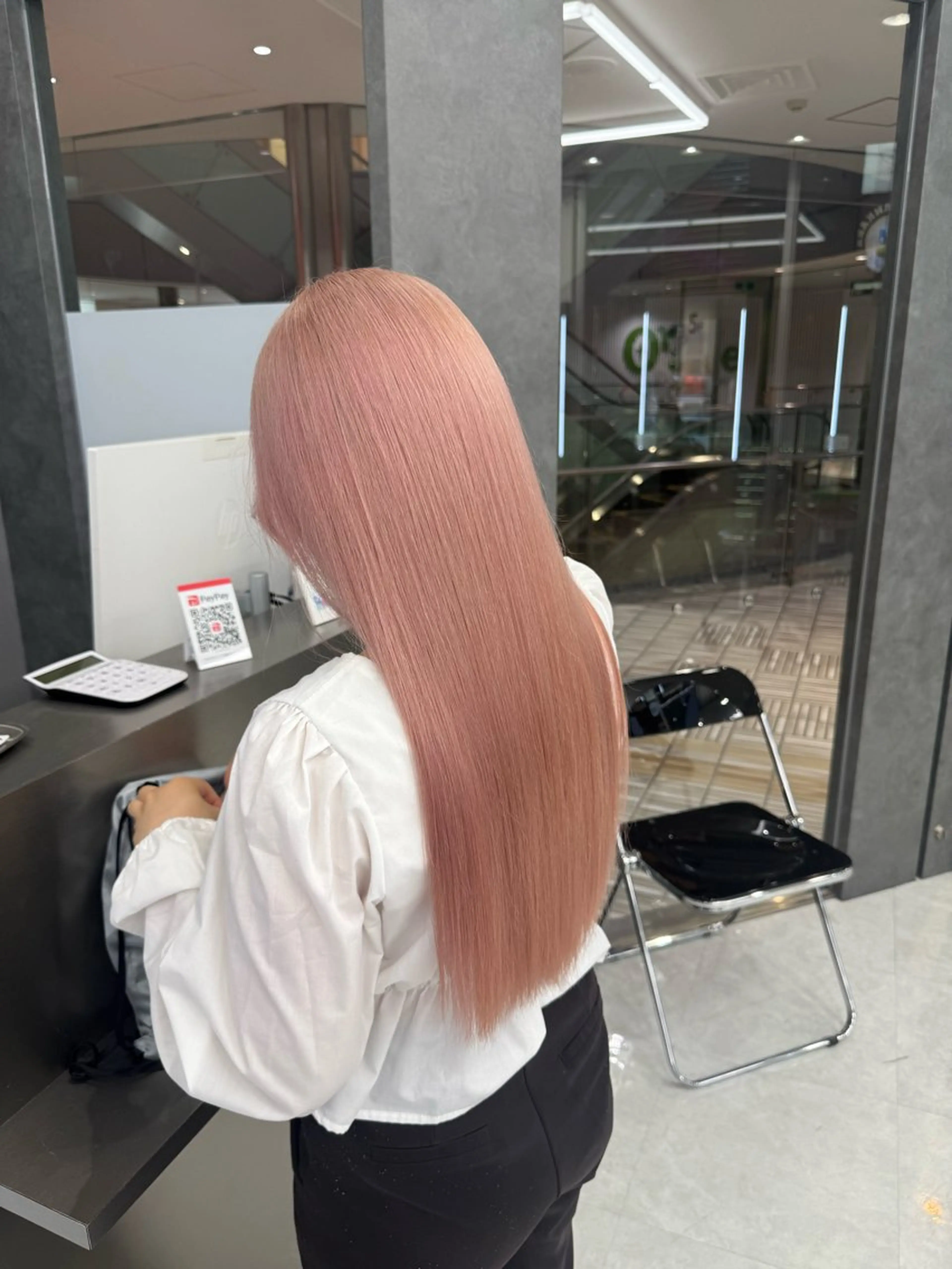 ロング カラー ヘアアレンジ ヘアカラー トリートメント ヘアセット 韓国ヘア🖤/透明感 shihoのヘアスタイル