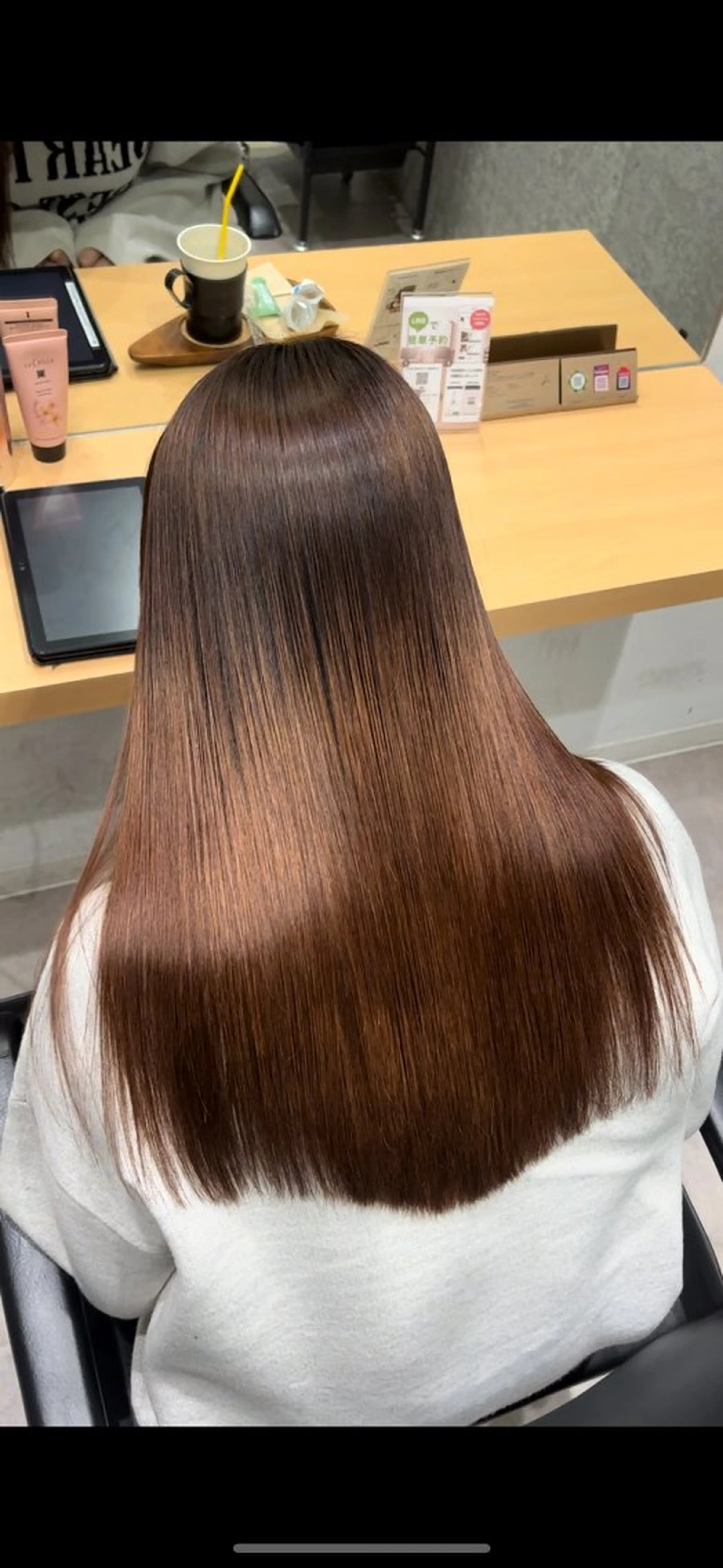 セミロング カラー アクアカラー 髪質改善 トリートメント 髪質改善ヘアケア 艶髪特化/上田のヘアスタイル