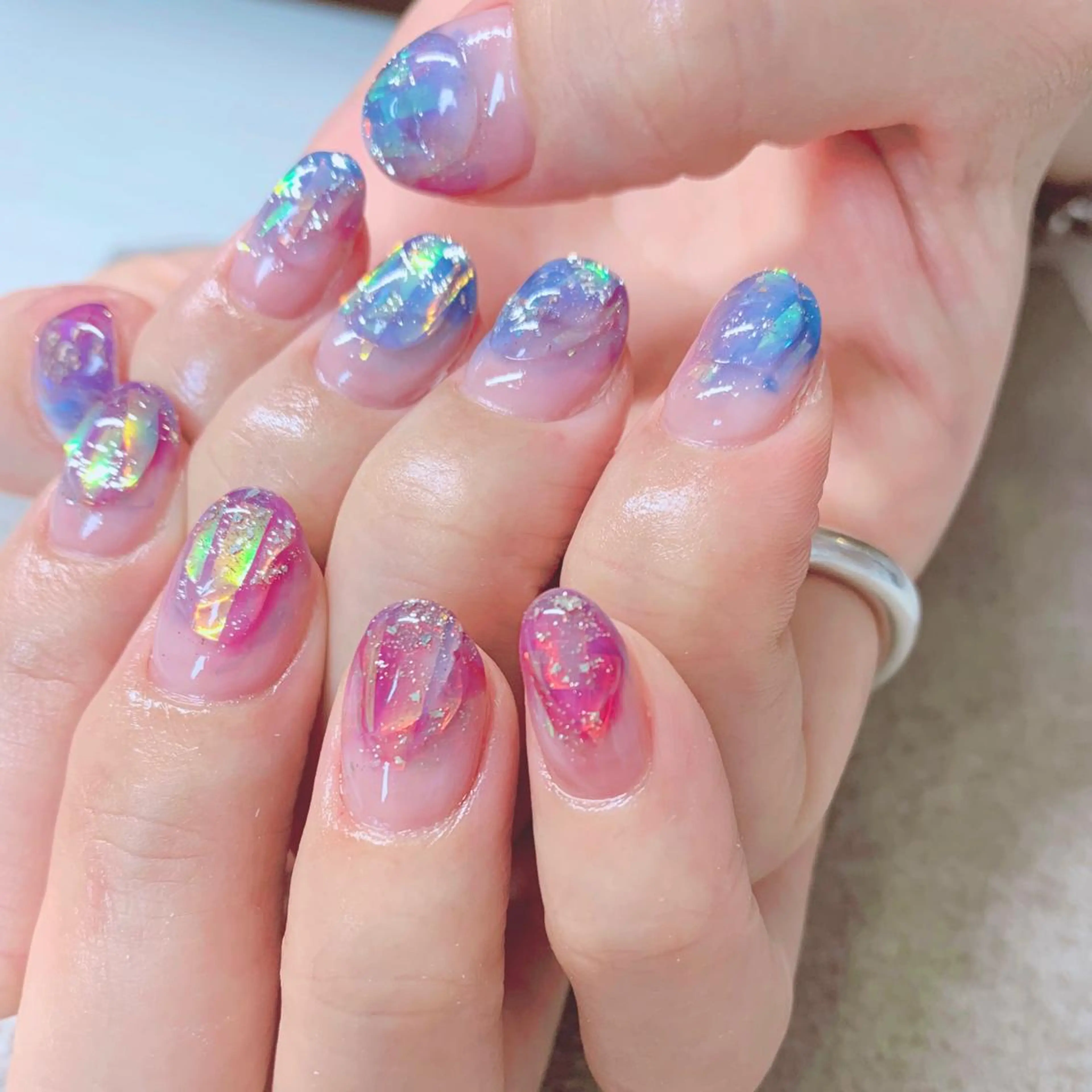 カラー ネイル ハンドネイル Cozy_ ilumのネイルデザイン