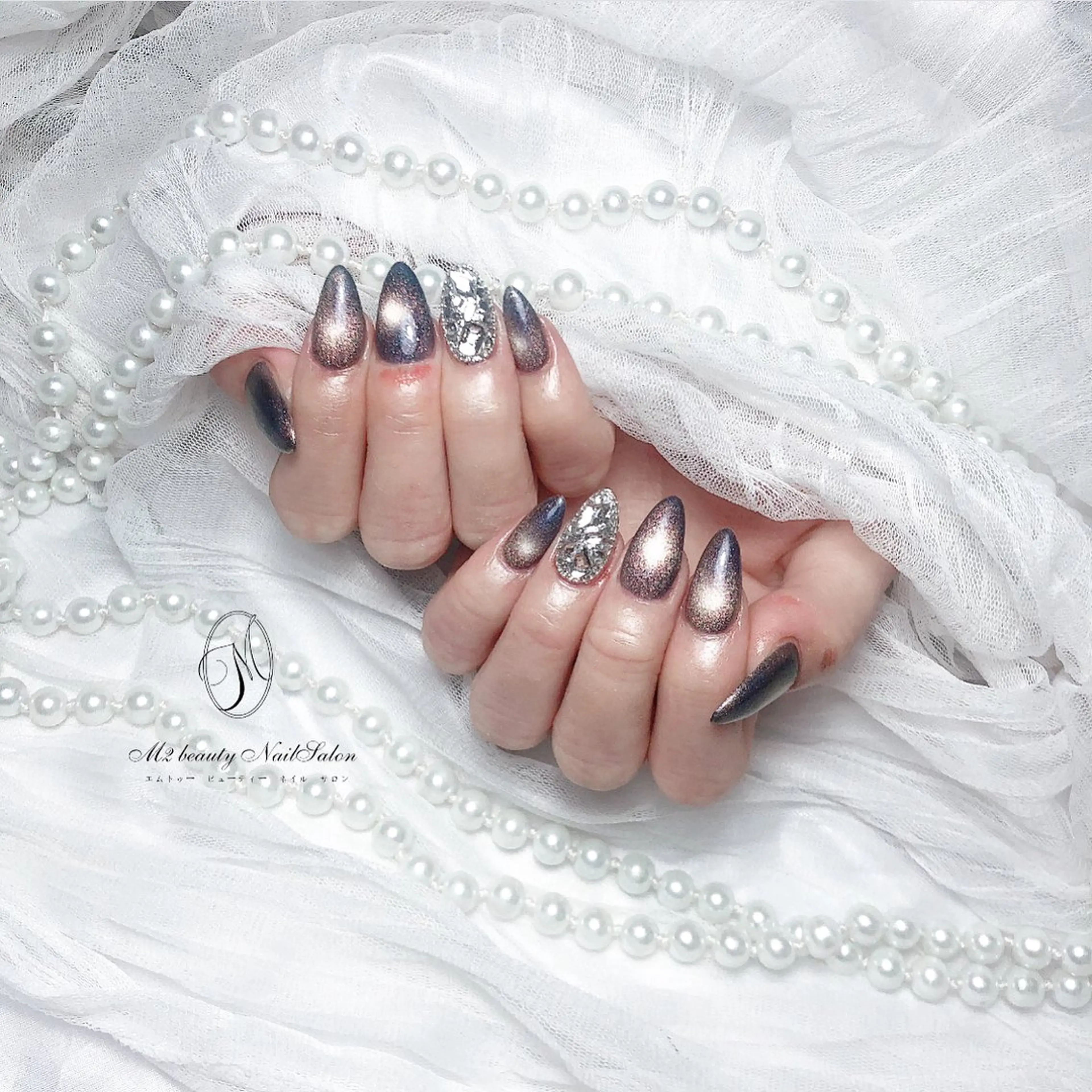 ネイル 長さ出し ジェルネイル パラジェル スカルプネイル ネイルチップ ハンドネイル M2 beauty Nankaのネイルデザイン