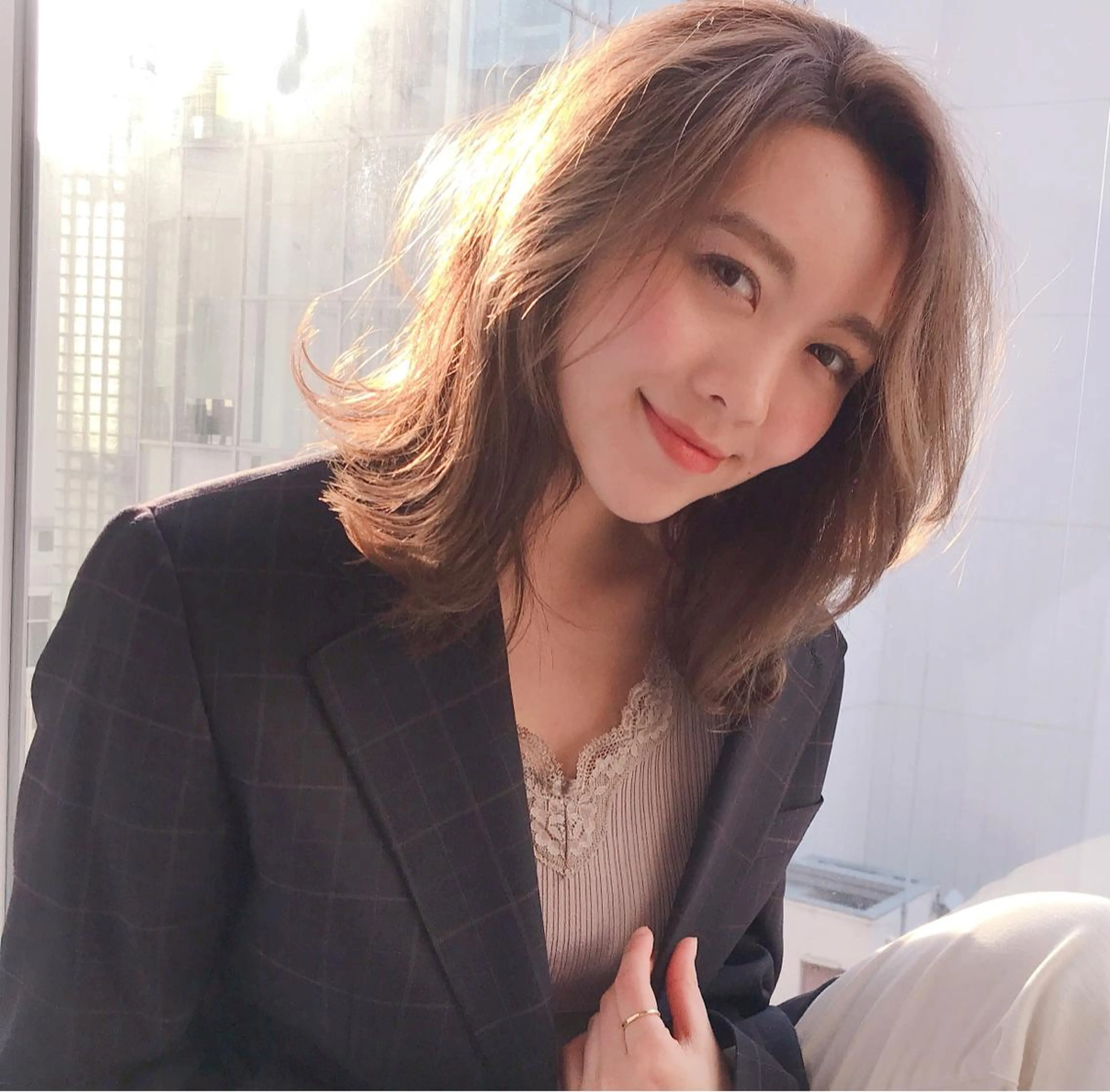 ミディアム カット トリートメント イメチェンカット✂️ 錦糸町佐藤店長のヘアスタイル