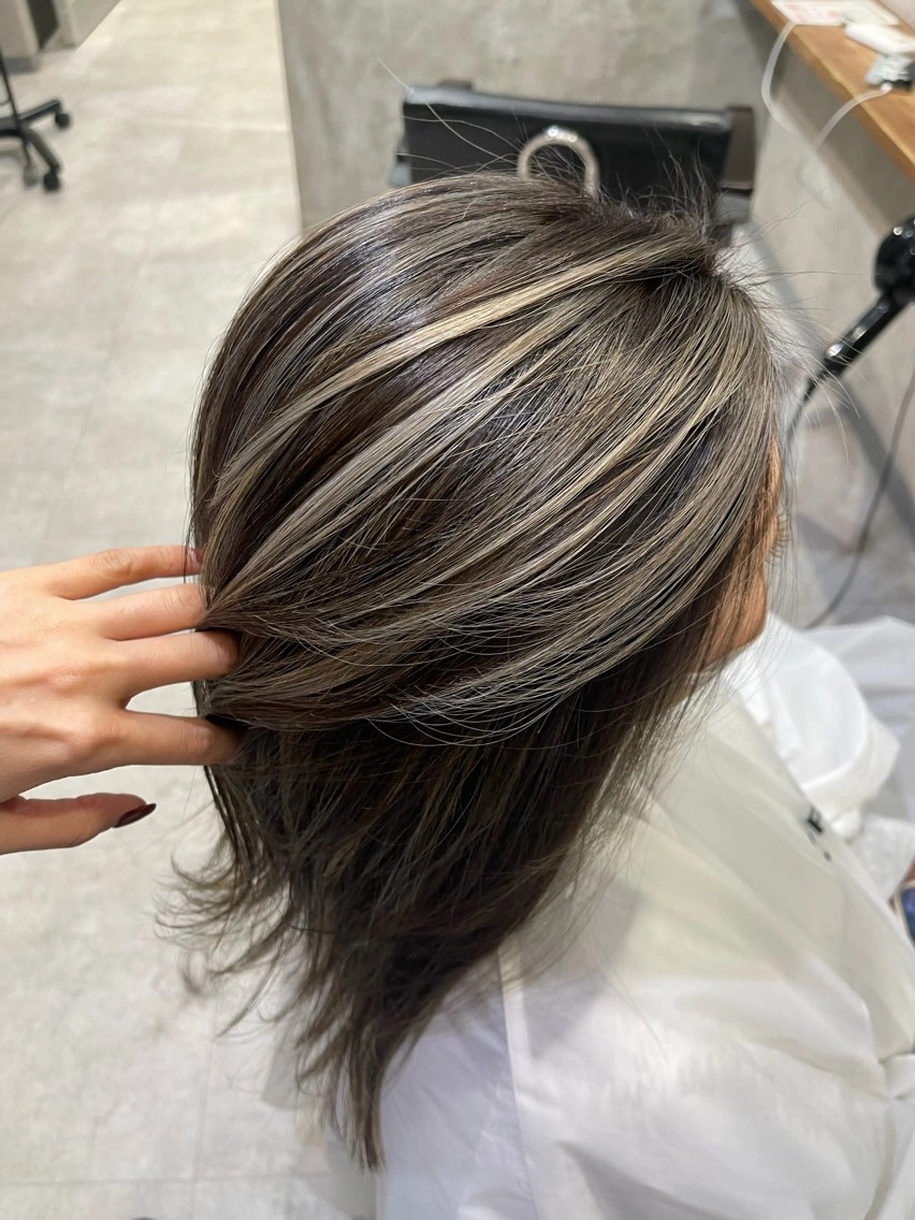 ロング カラー ハイライトカラー ハイライト ヘアカラー 松井那津子 /ハイライトブリーチのヘアスタイル