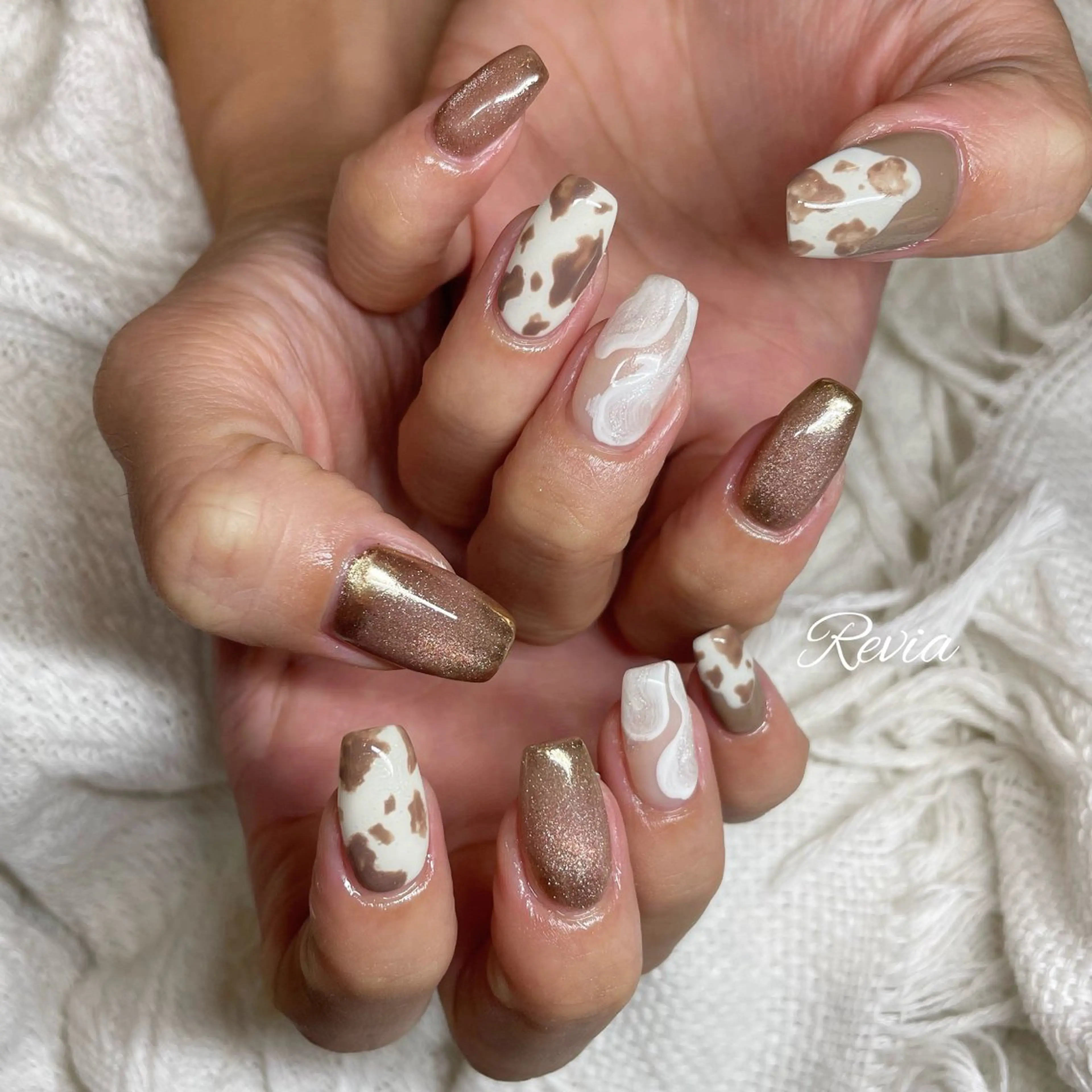 ネイル ハンドネイル revia所属・ERI Nailistのネイルデザイン