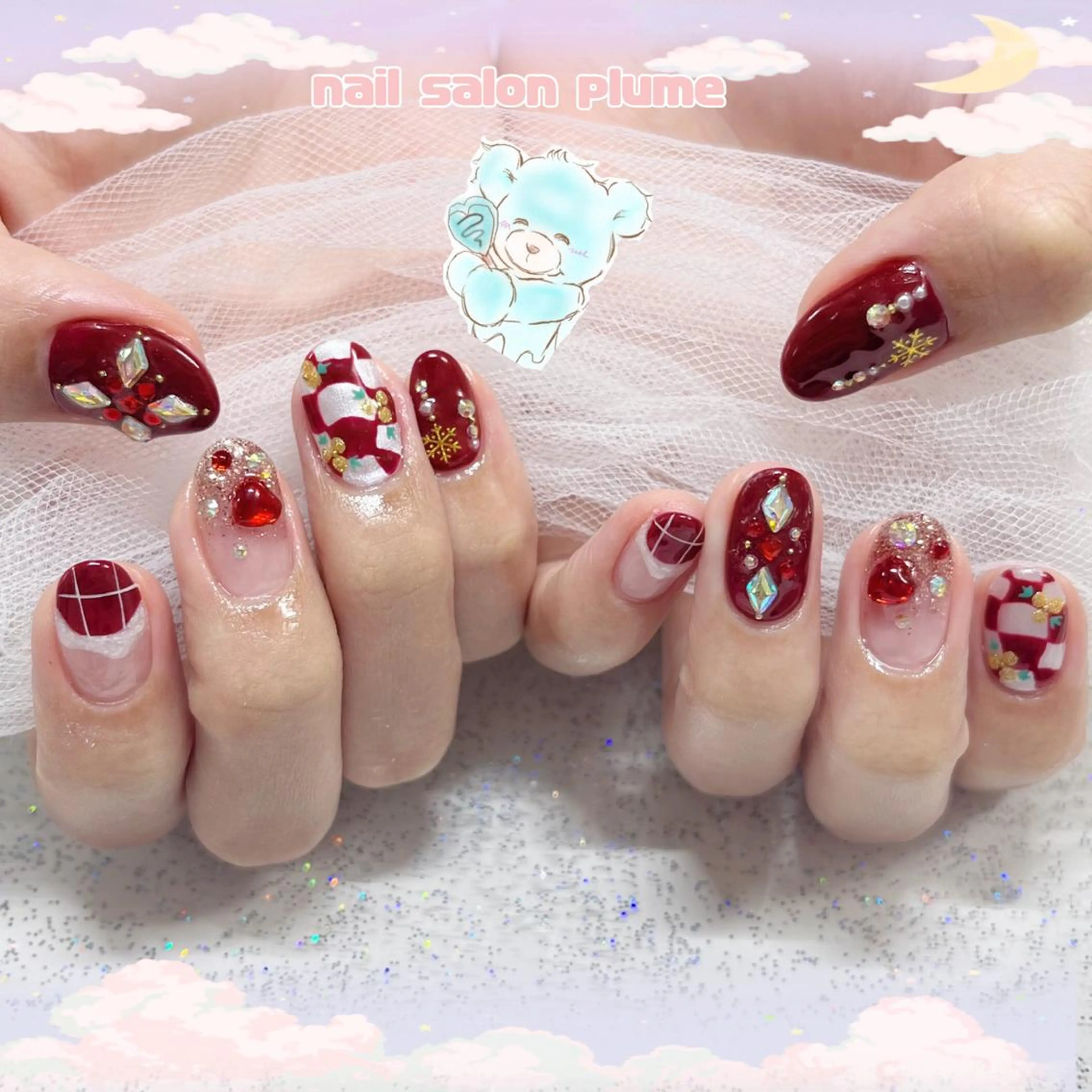 ネイル ハンドネイル plume nail ☆韓国ネイルのネイルデザイン