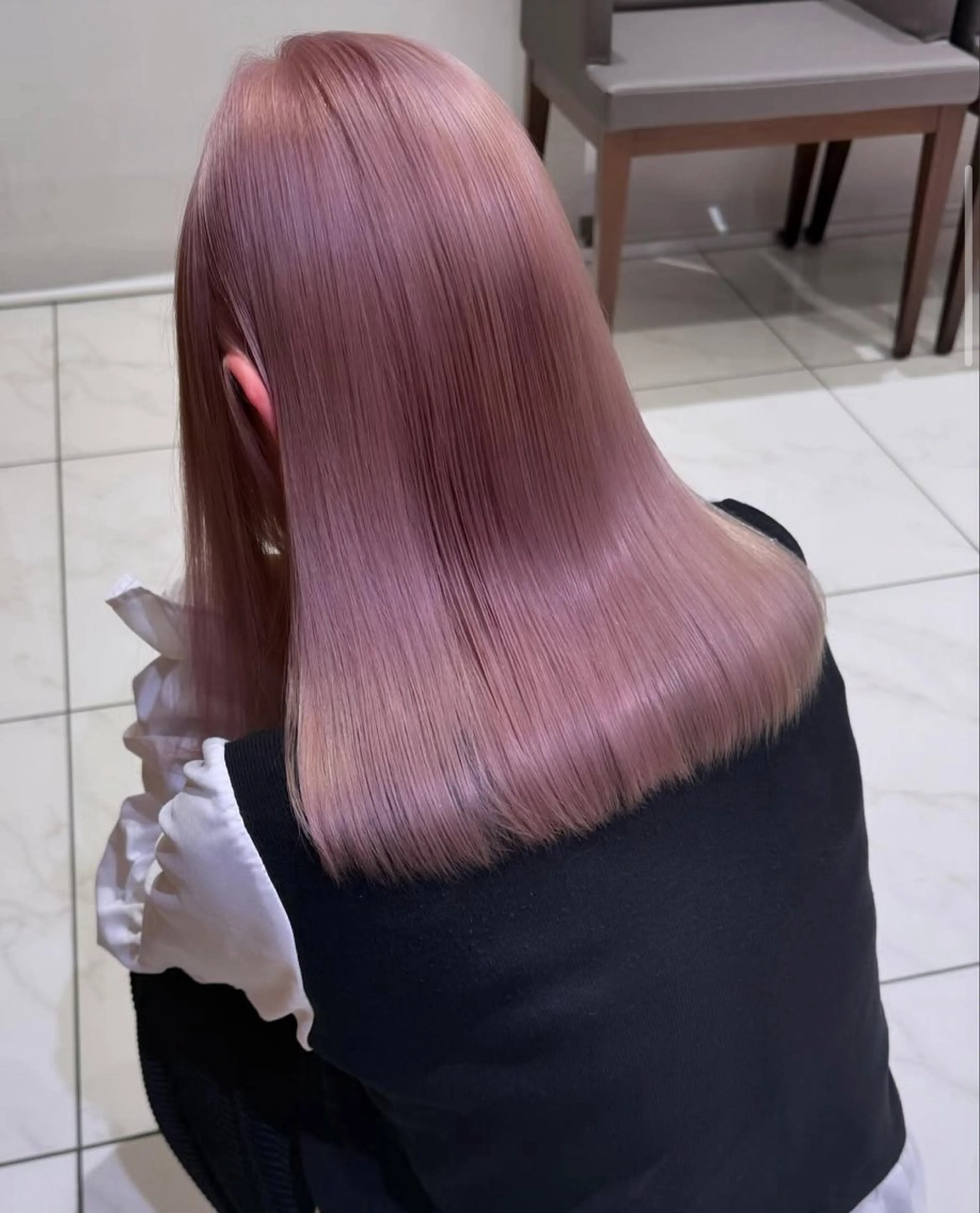 ミディアム カラー ヘアカラー 長田 有加のヘアスタイル