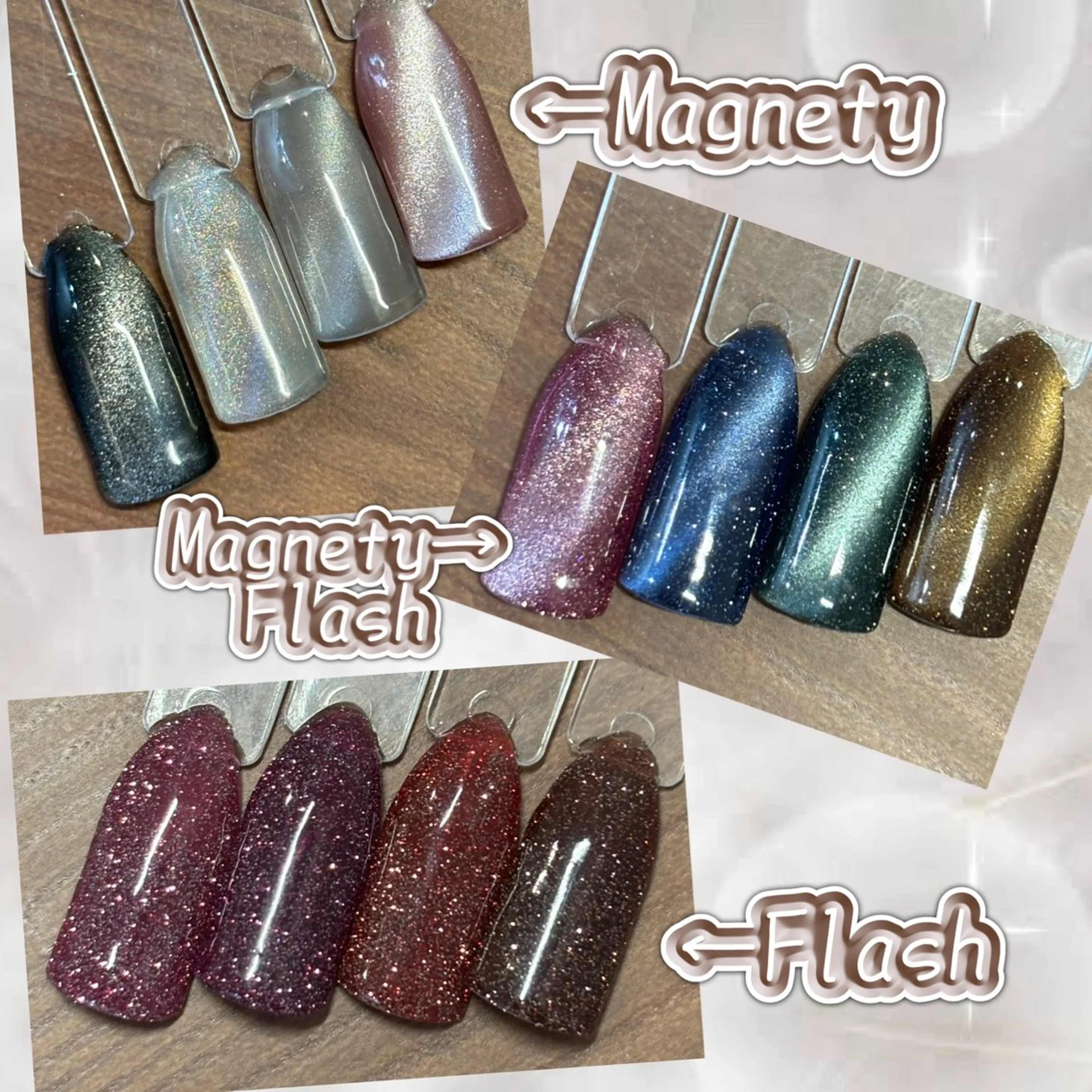 ネイル フラッシュネイル マグネットネイル 鳥山 悠莉のネイルデザイン