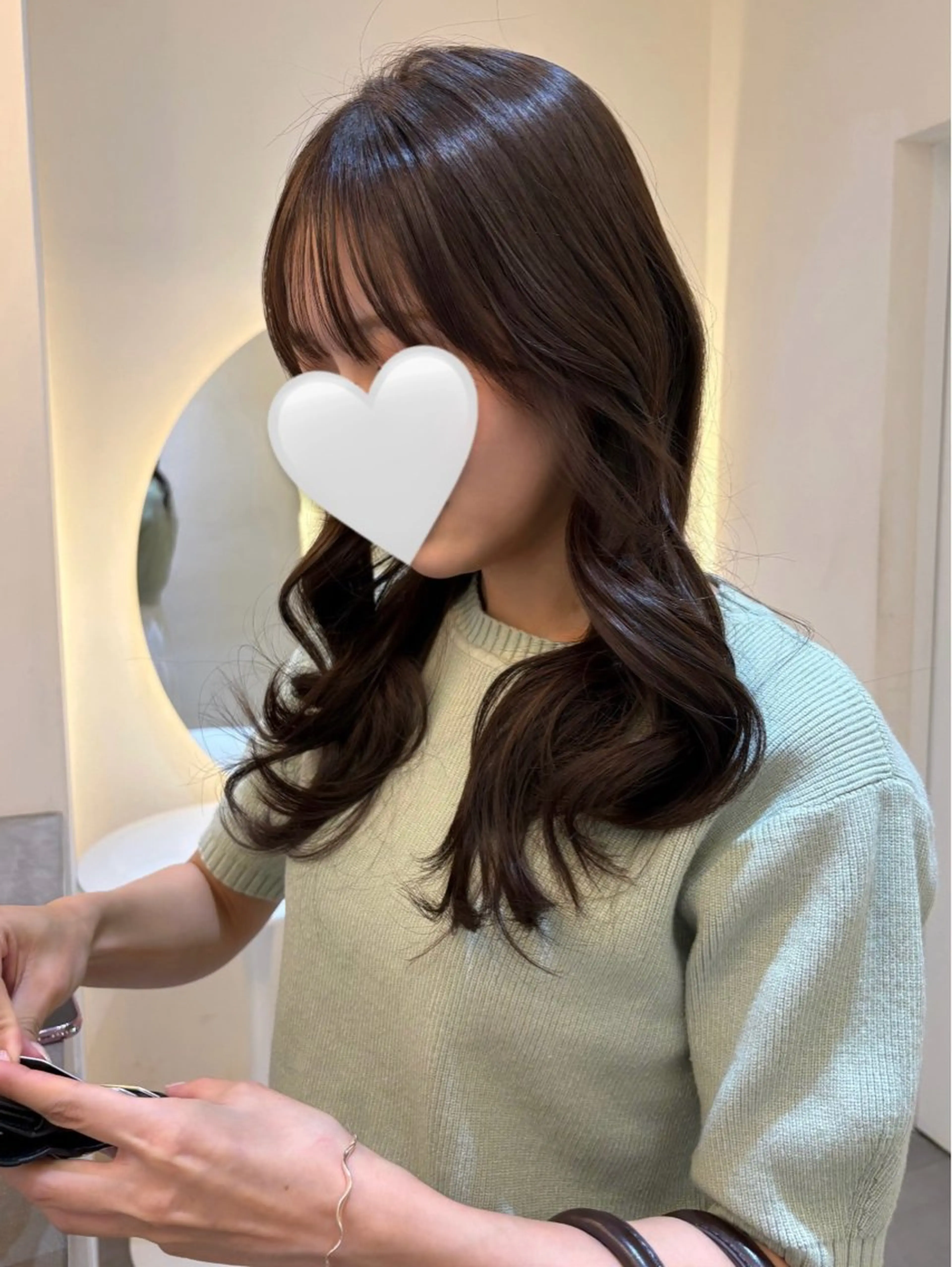 セミロング カラー ブラウンカラー カット ヘアカラー nok所属・レイヤー/ベージュ/ どますず🌺のヘアスタイル